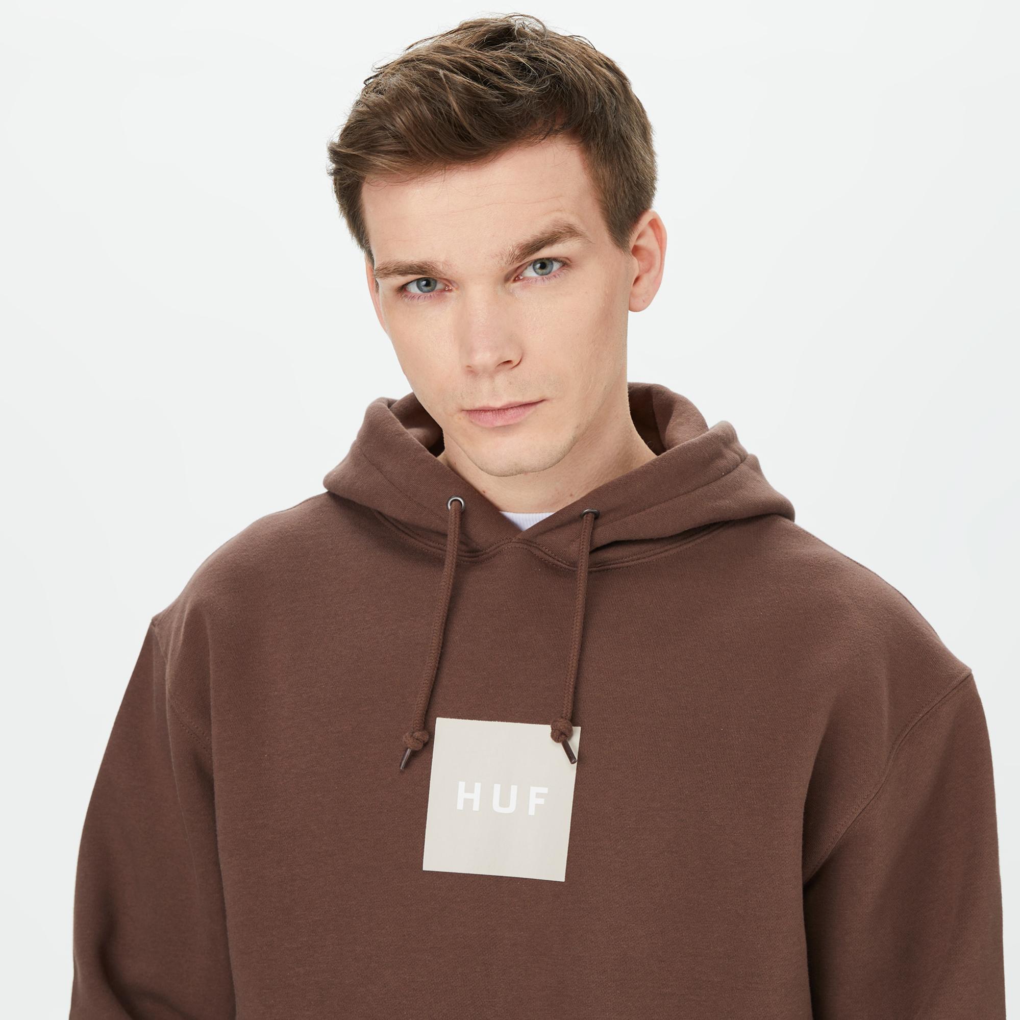 HUF Set Box Erkek Kahverengi Hoodie