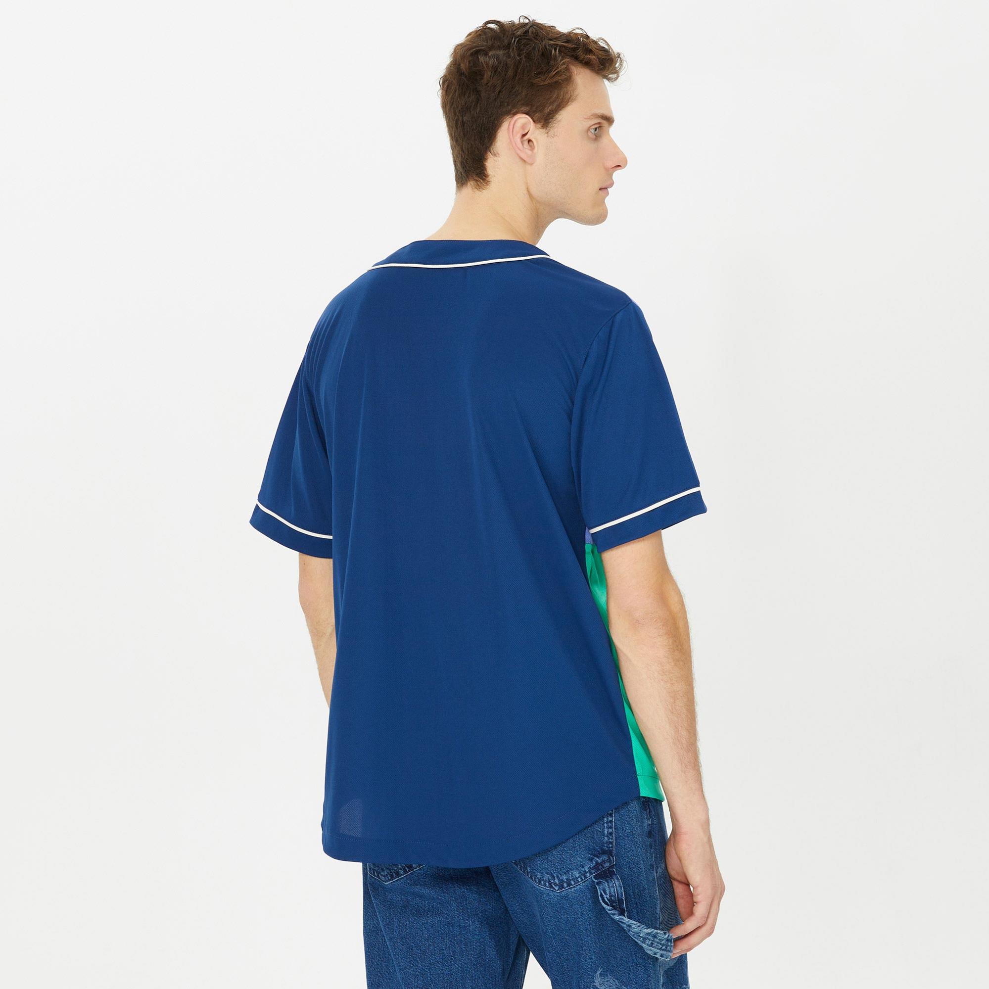 Karl Kani Signature Pinstripe Erkek Mavi Gömlek