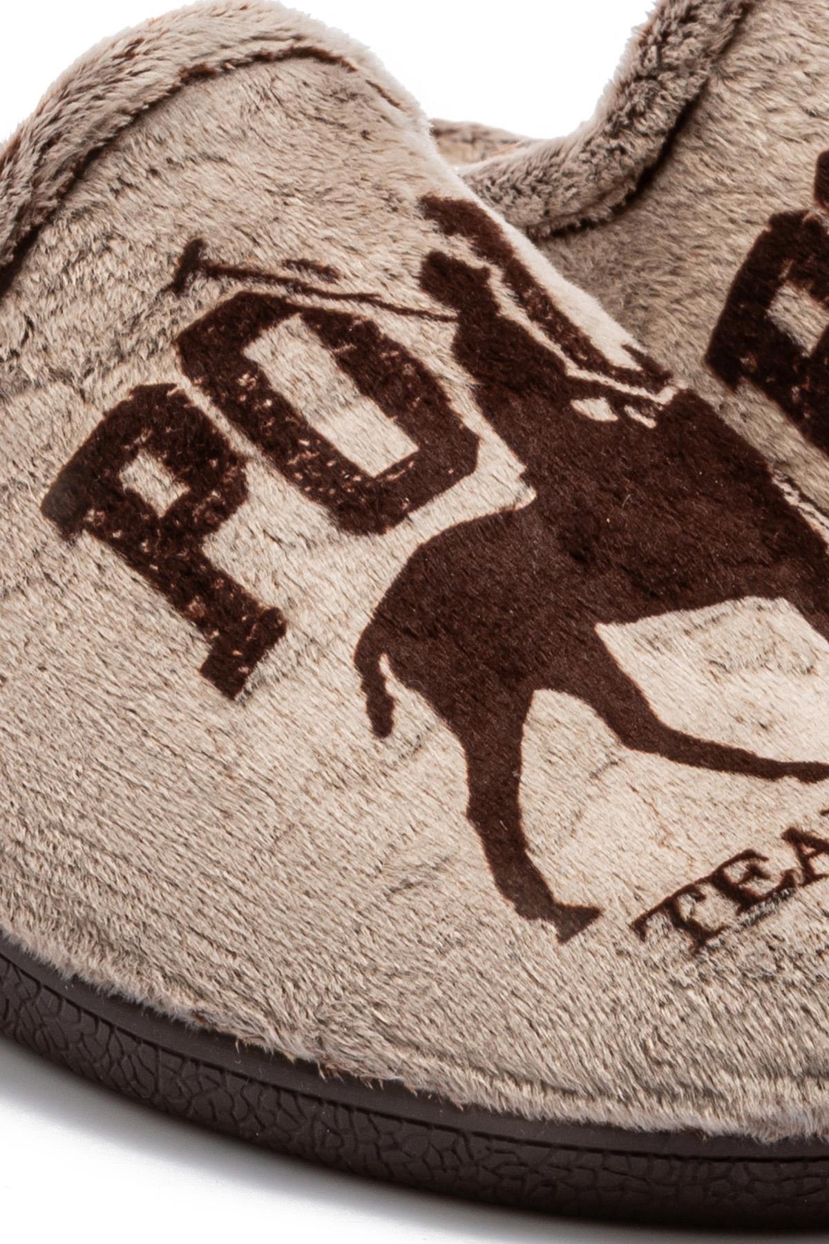 Polo Erkek Ev Terliği Kahverengi 41/46