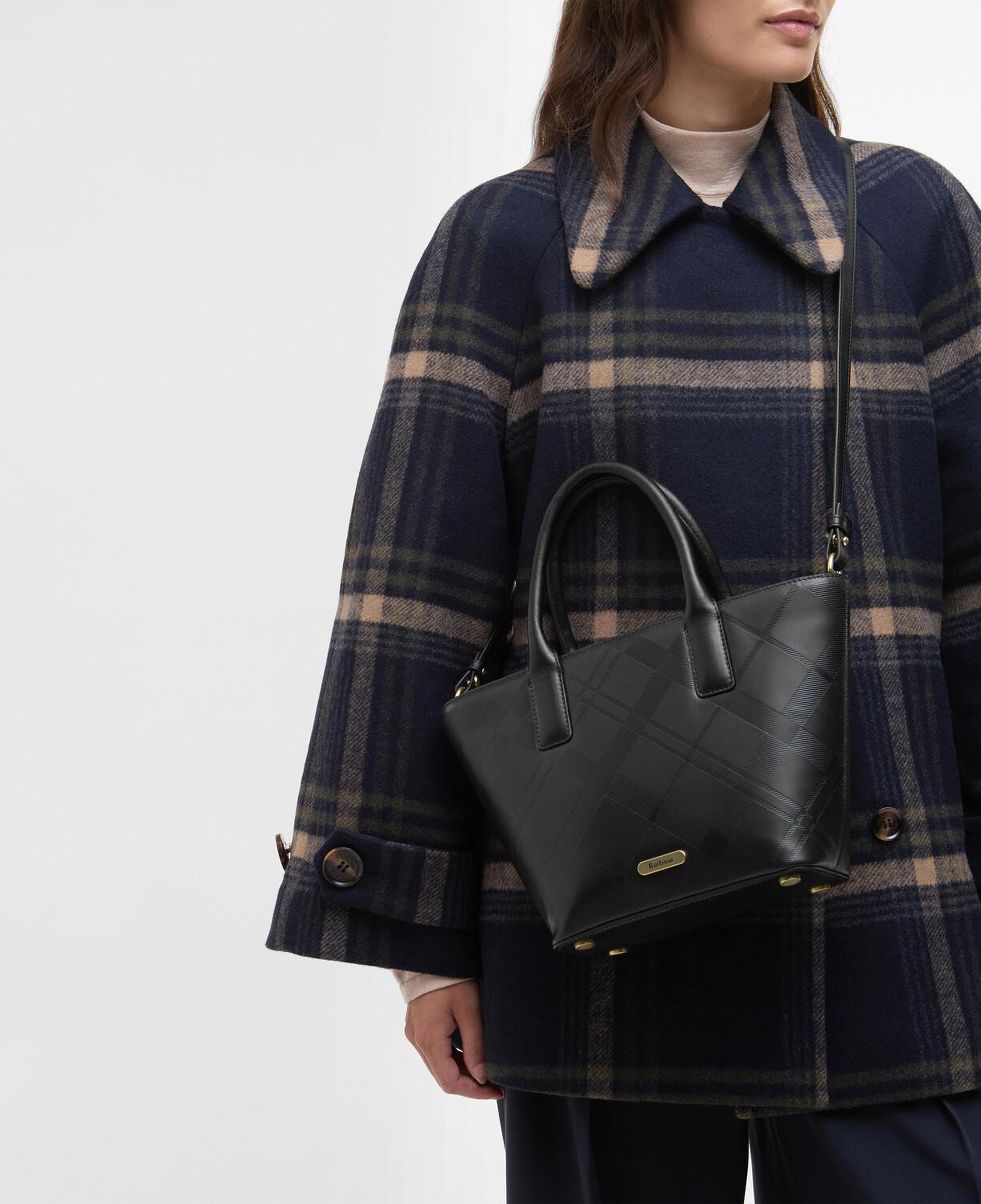 Barbour Birch Deboss Leather Tote Çanta