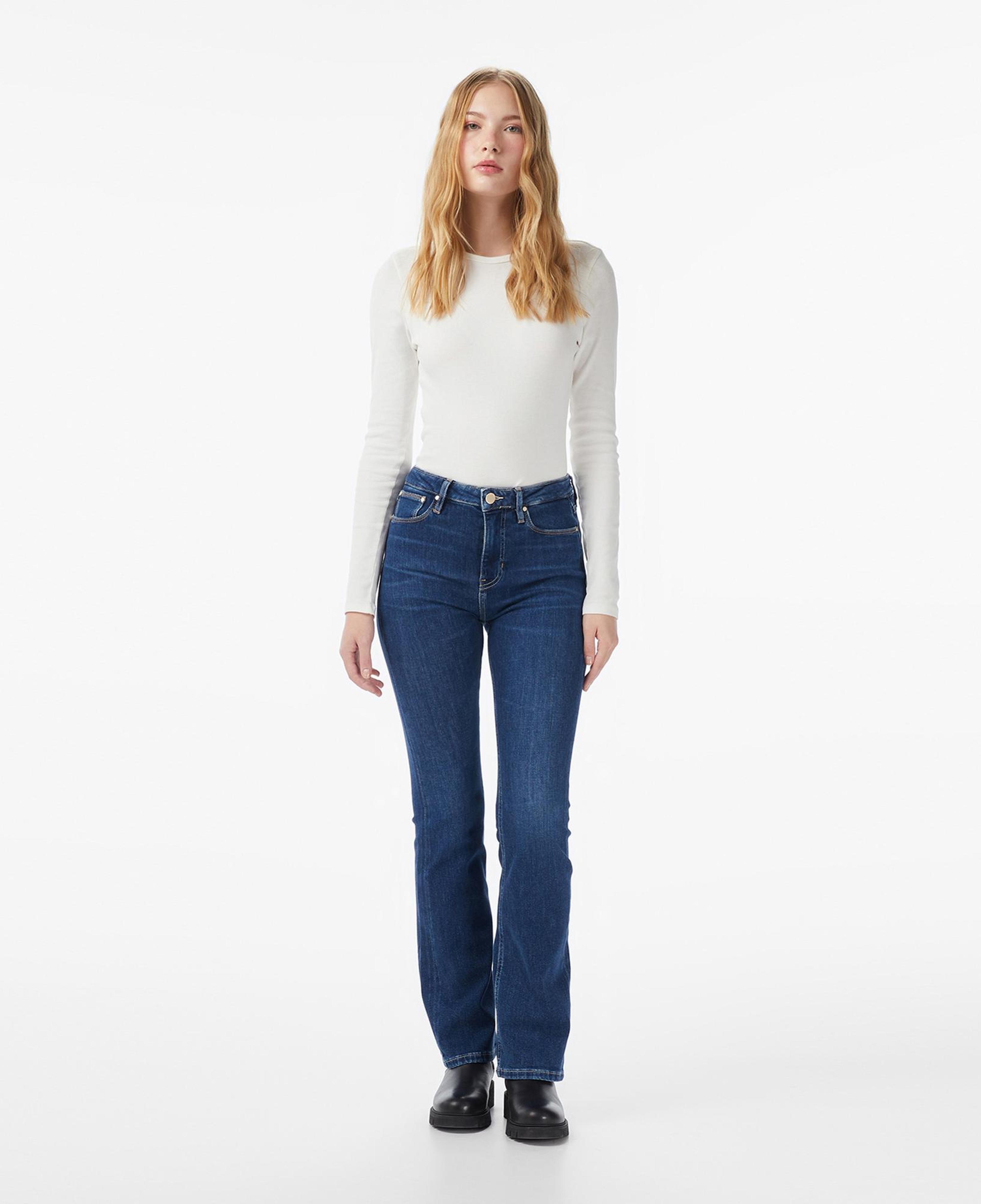 Guess Coated Kaşmir Karışımlı Skinny Fit Kadın Mavi Jean