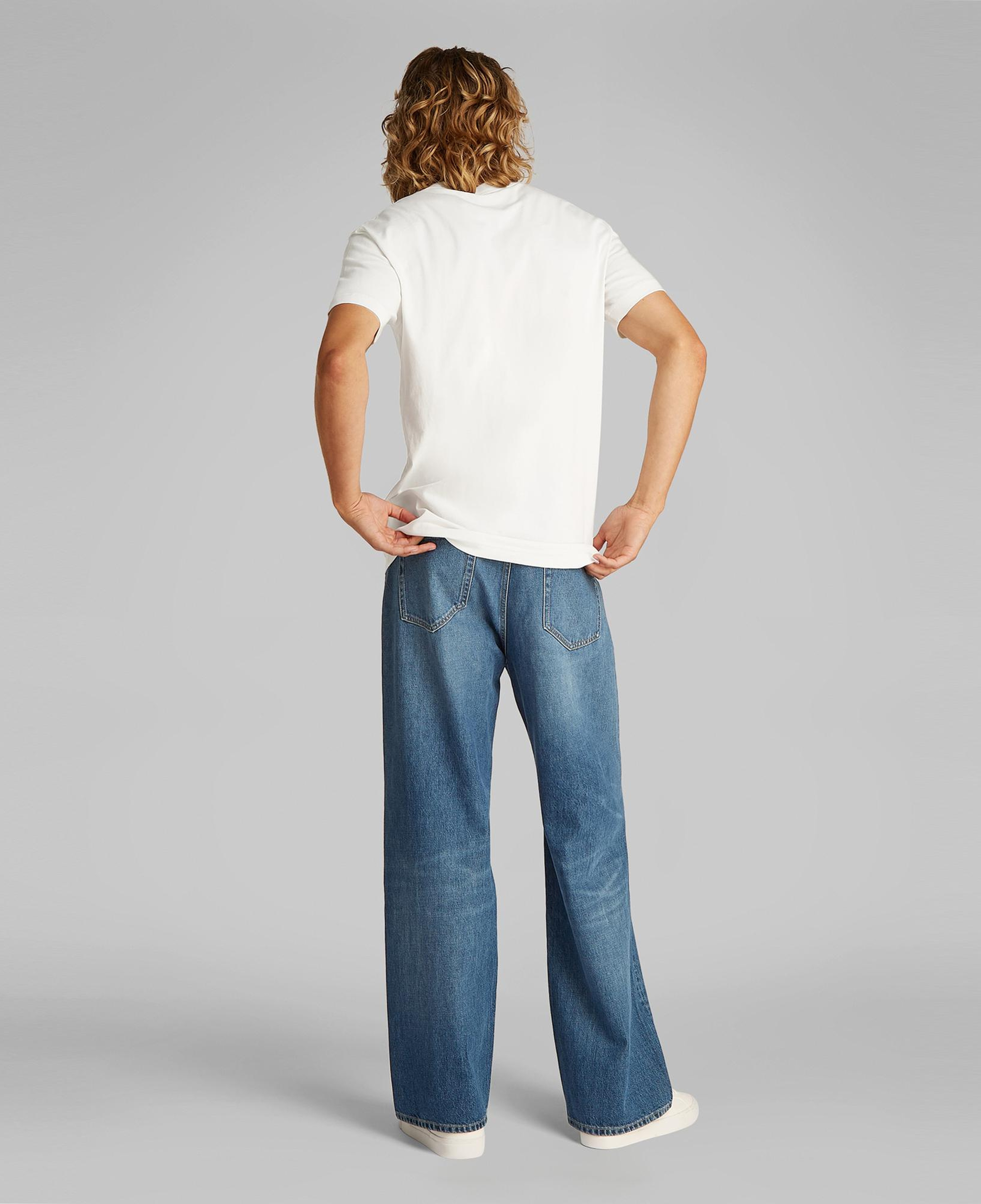 Calvin Klein Label Print Erkek Beyaz T-Shirt