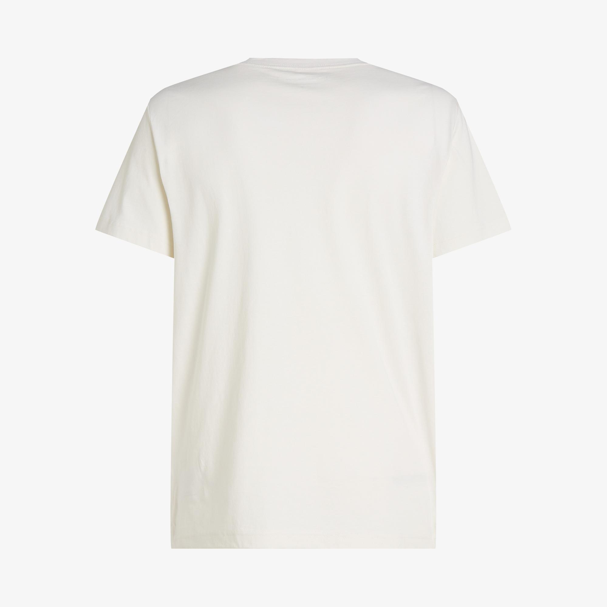 Calvin Klein Label Print Erkek Beyaz T-Shirt