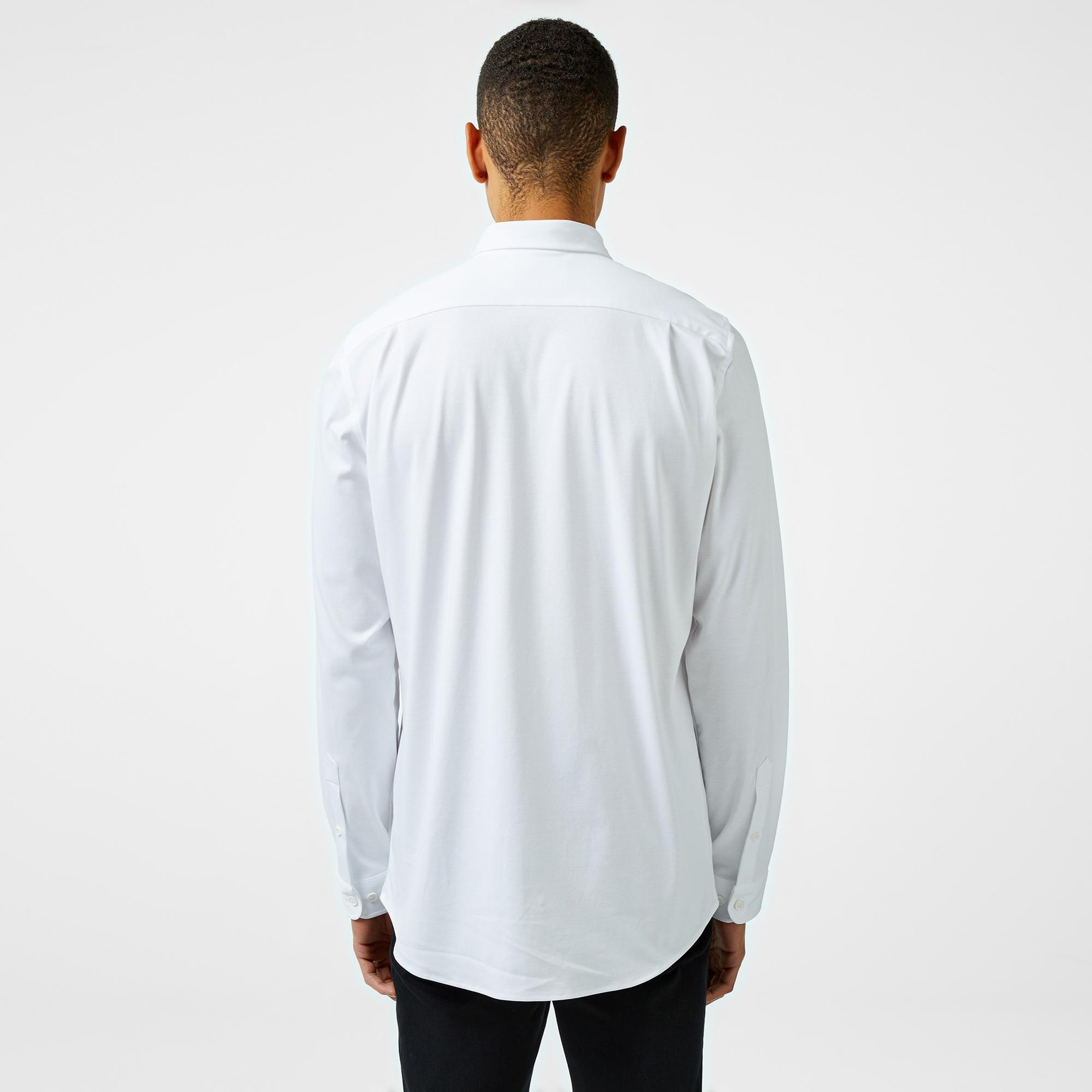 Lacoste Erkek Slim Fit Beyaz Gömlek