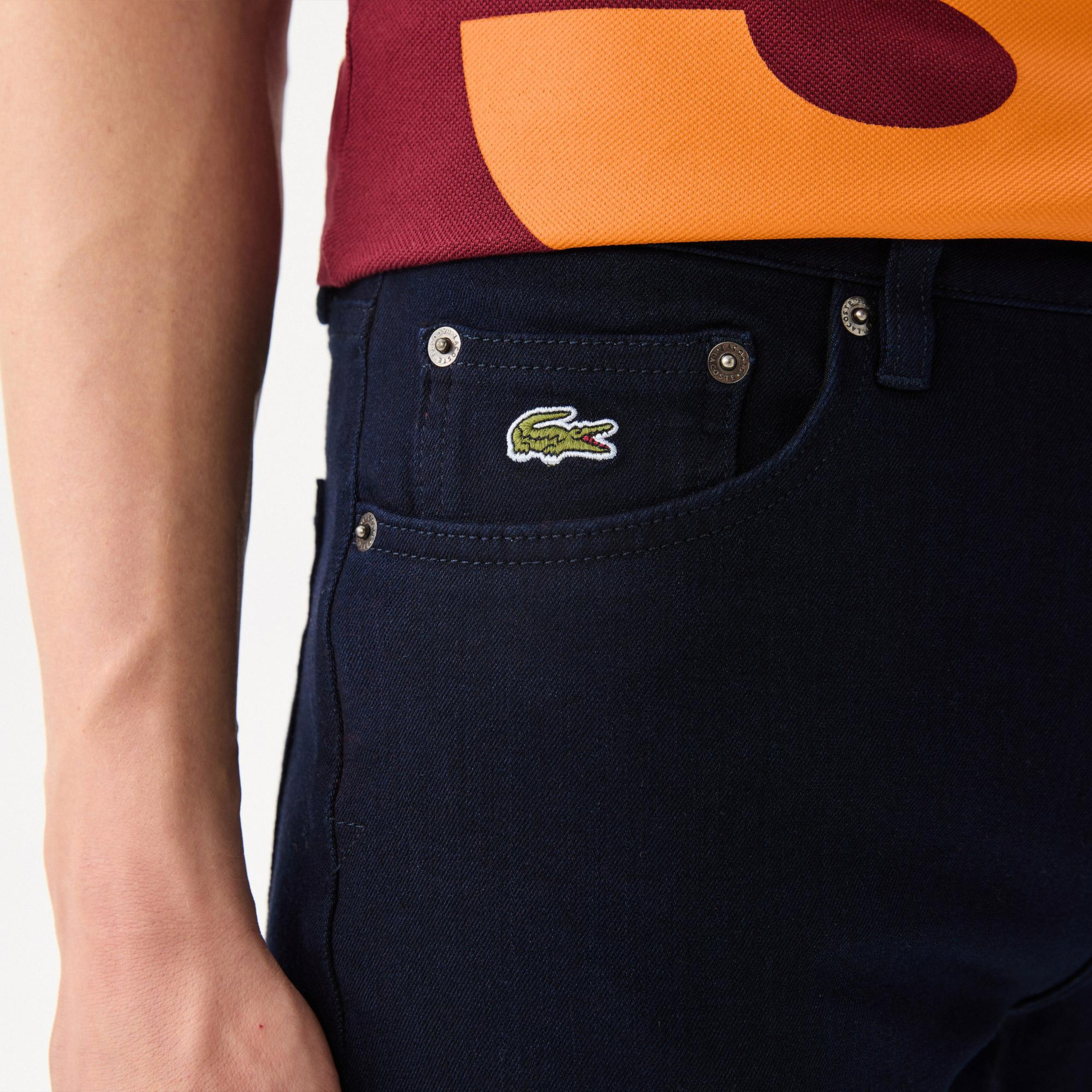Lacoste Erkek Slim Fit Lacivert Jean Pantolon
