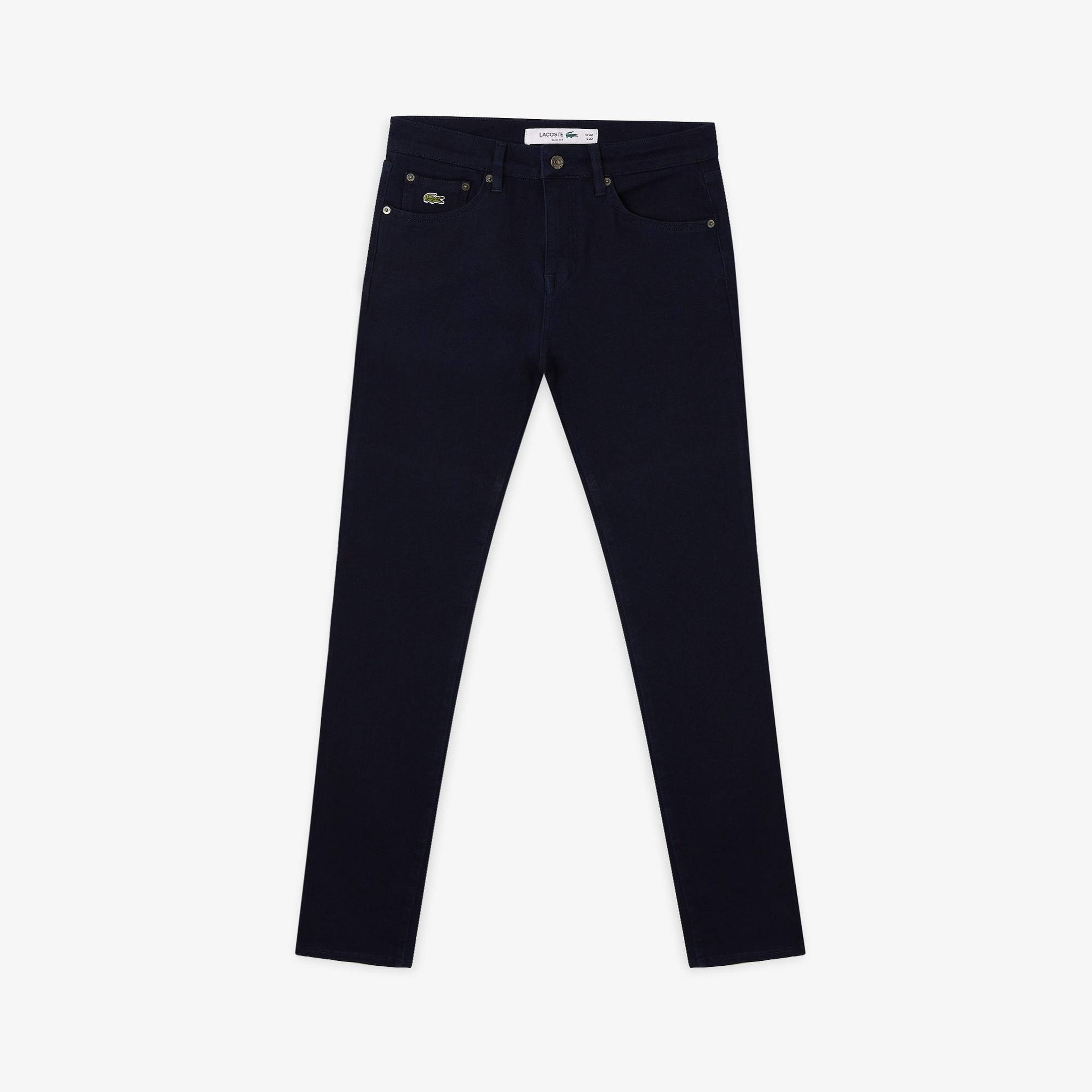 Lacoste Erkek Slim Fit Lacivert Jean Pantolon