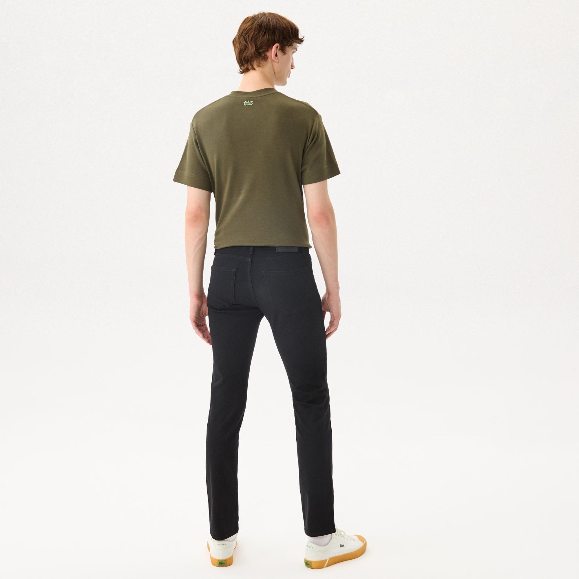 Lacoste Erkek Slim Fit Siyah Jean Pantolon