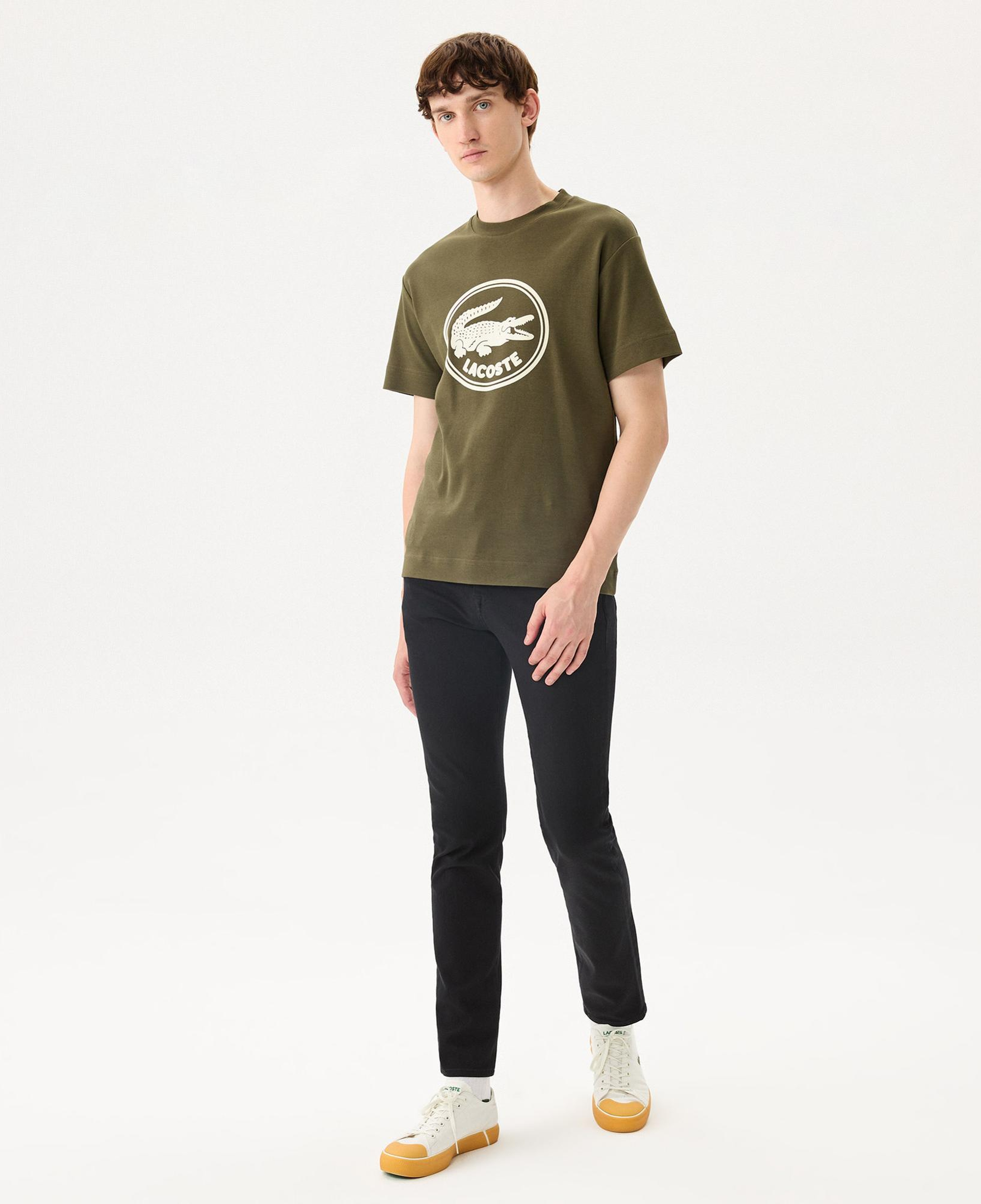 Lacoste Erkek Slim Fit Siyah Jean Pantolon