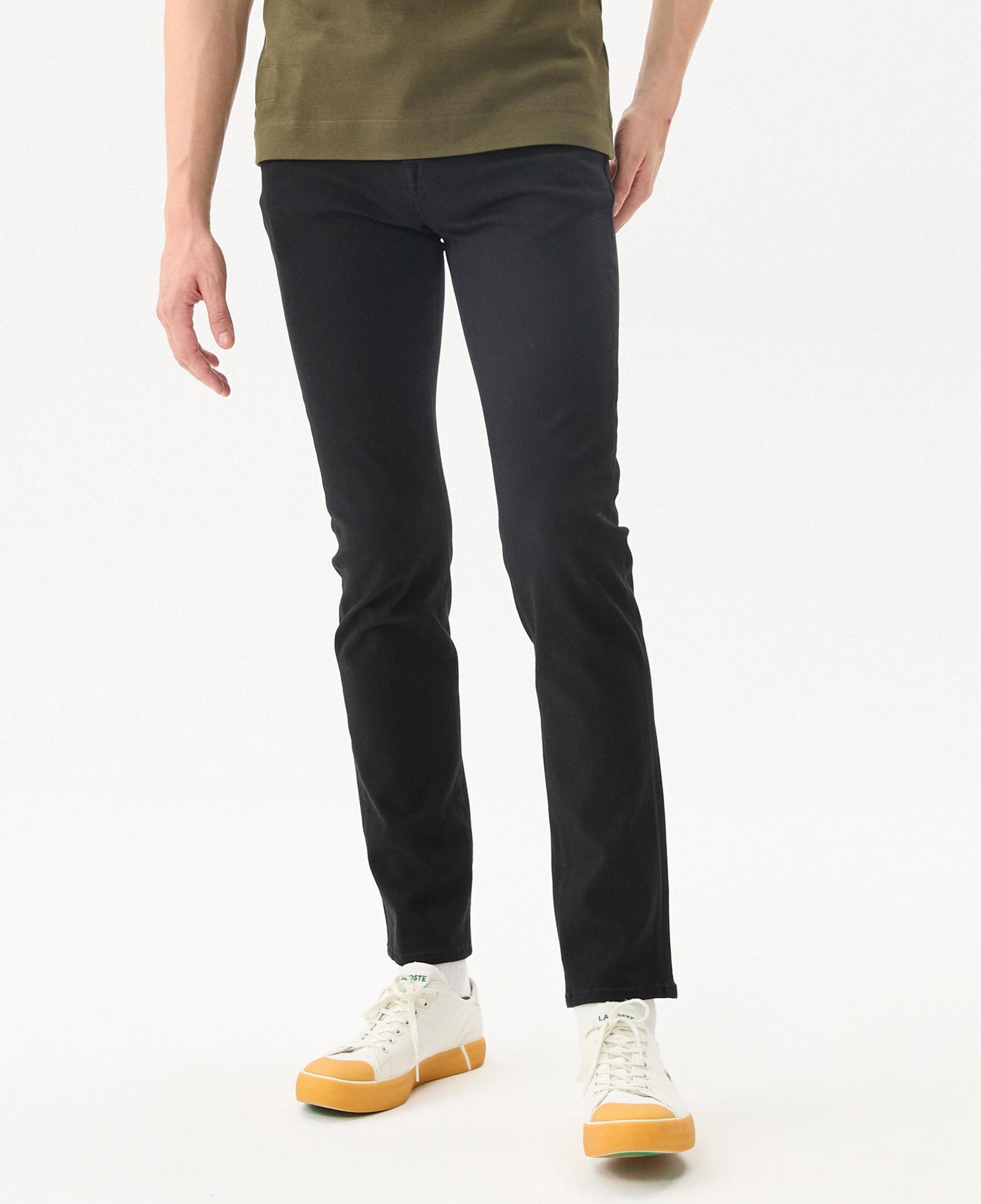 Lacoste Erkek Slim Fit Siyah Jean Pantolon