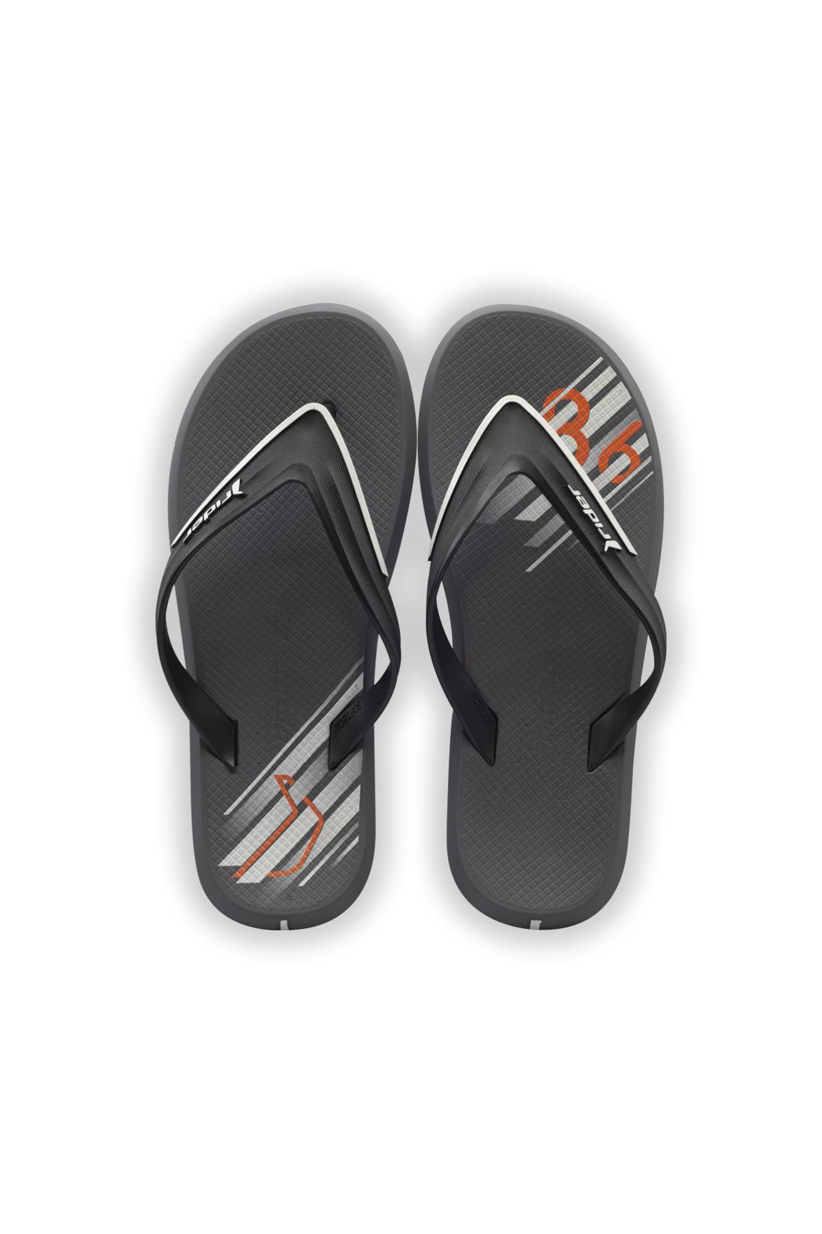 R1 Ultra Erkek Parmak Arası Terlik Siyah Gri 39/49