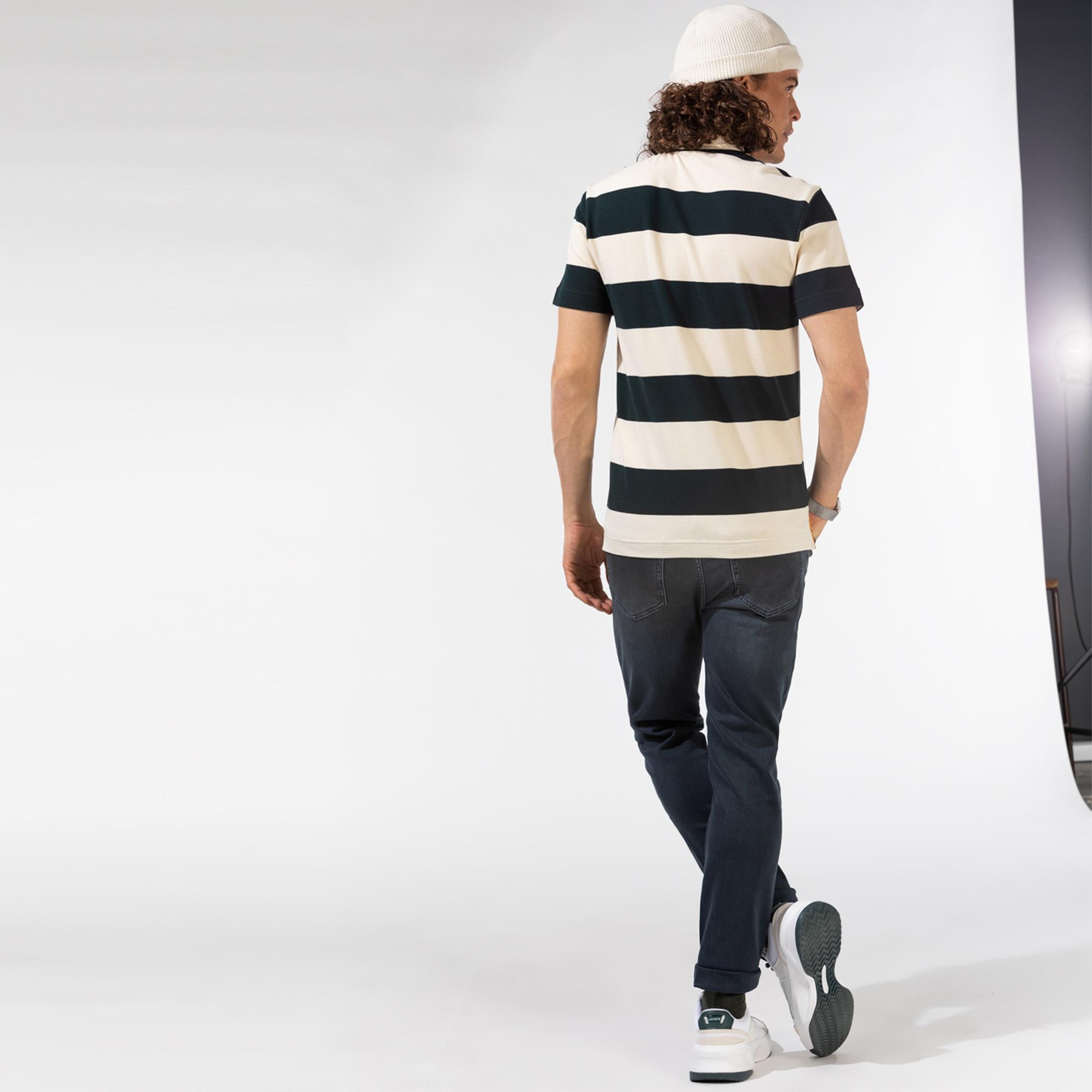 Lacoste Erkek Slim Fit Mavi Jean Pantolon