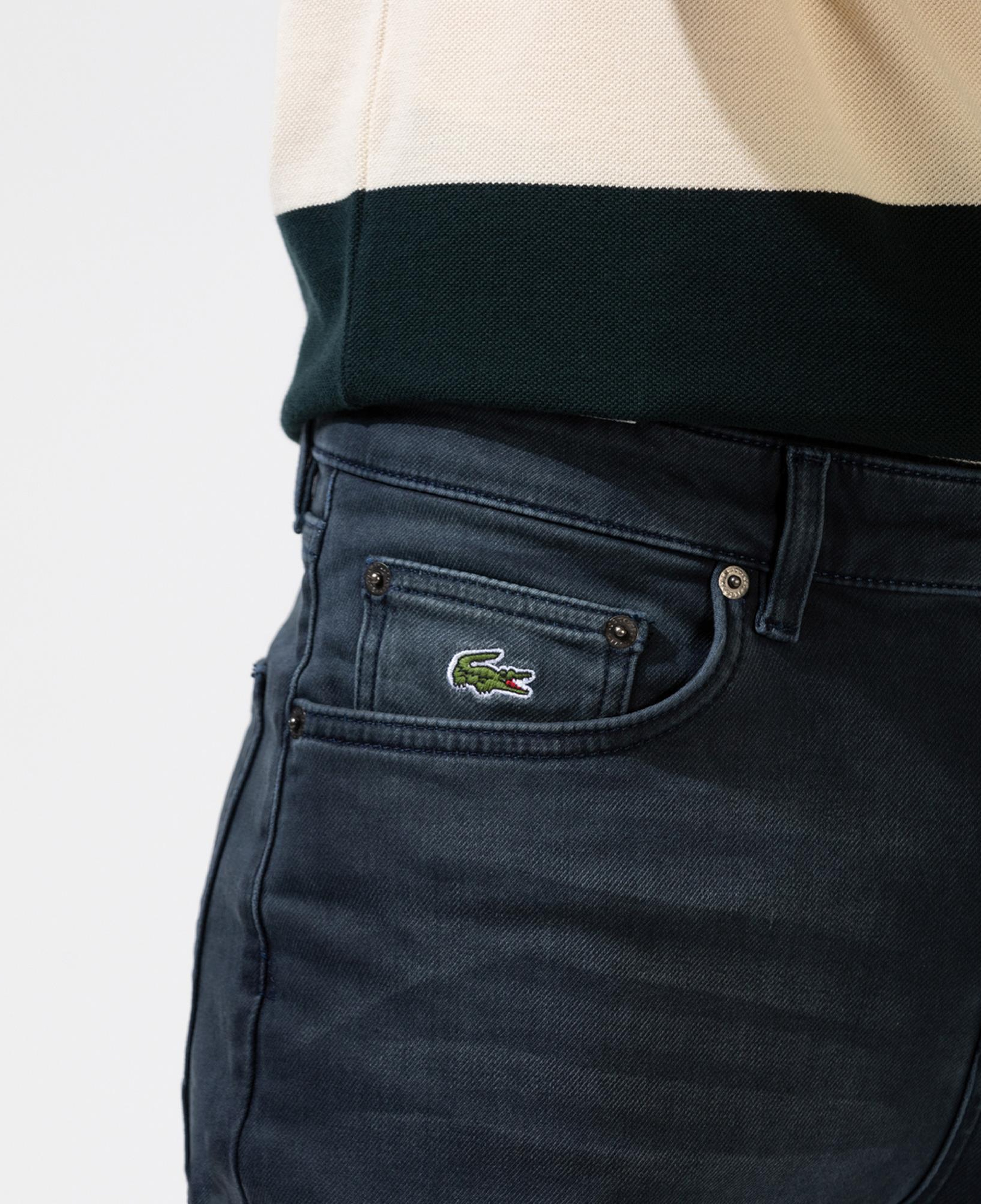 Lacoste Erkek Slim Fit Mavi Jean Pantolon