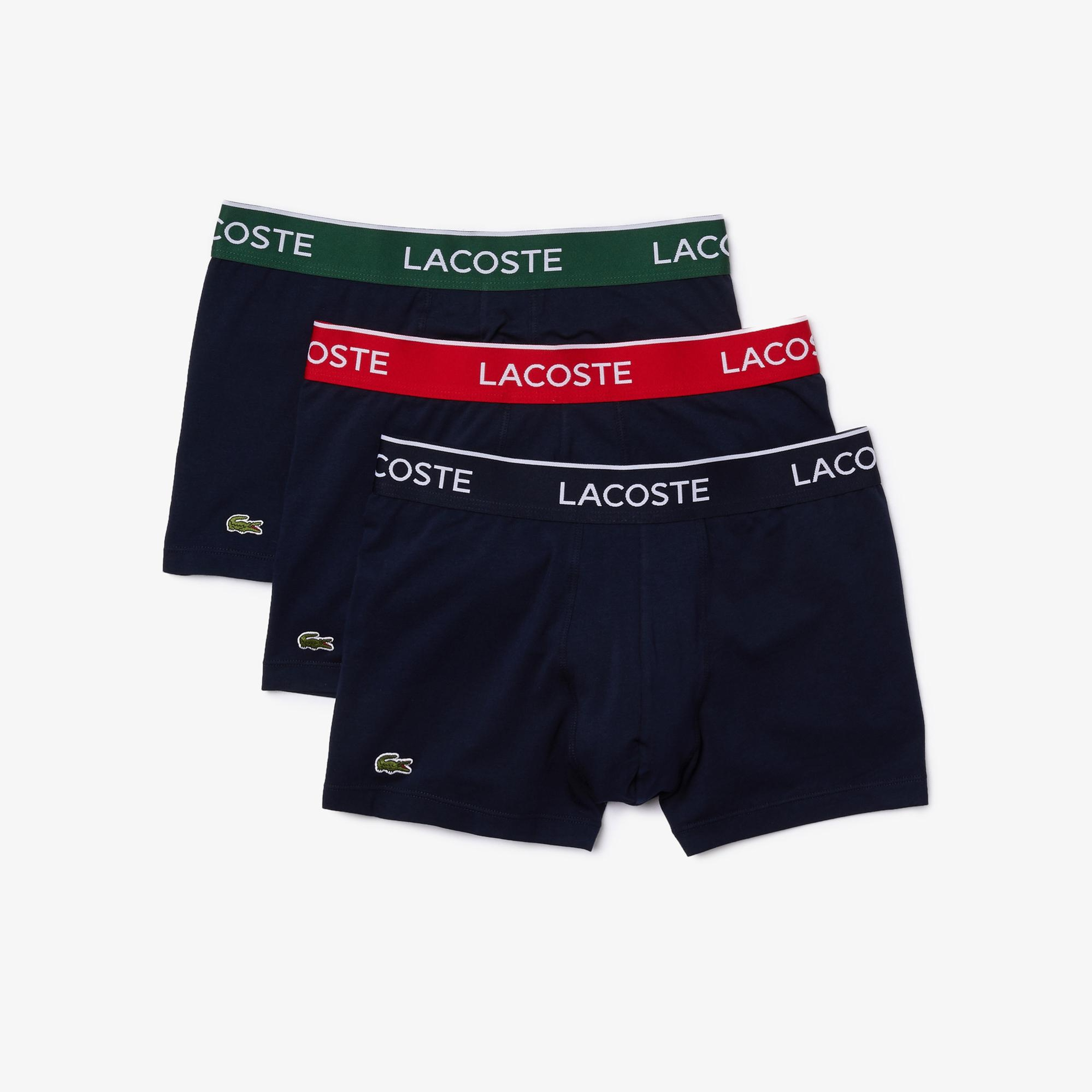 Lacoste Erkek 3'lü Lacivert Boxer