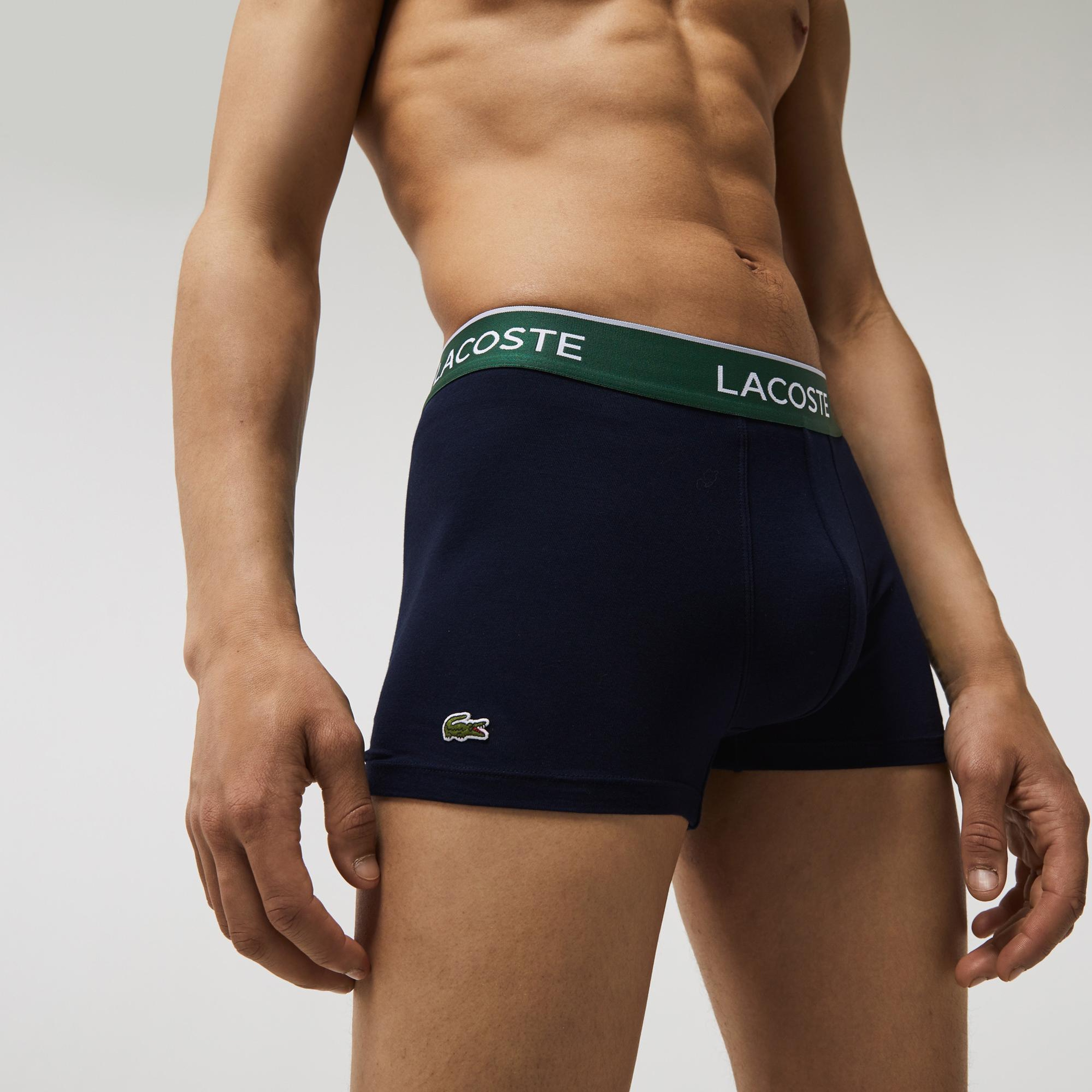 Lacoste Erkek 3'lü Lacivert Boxer