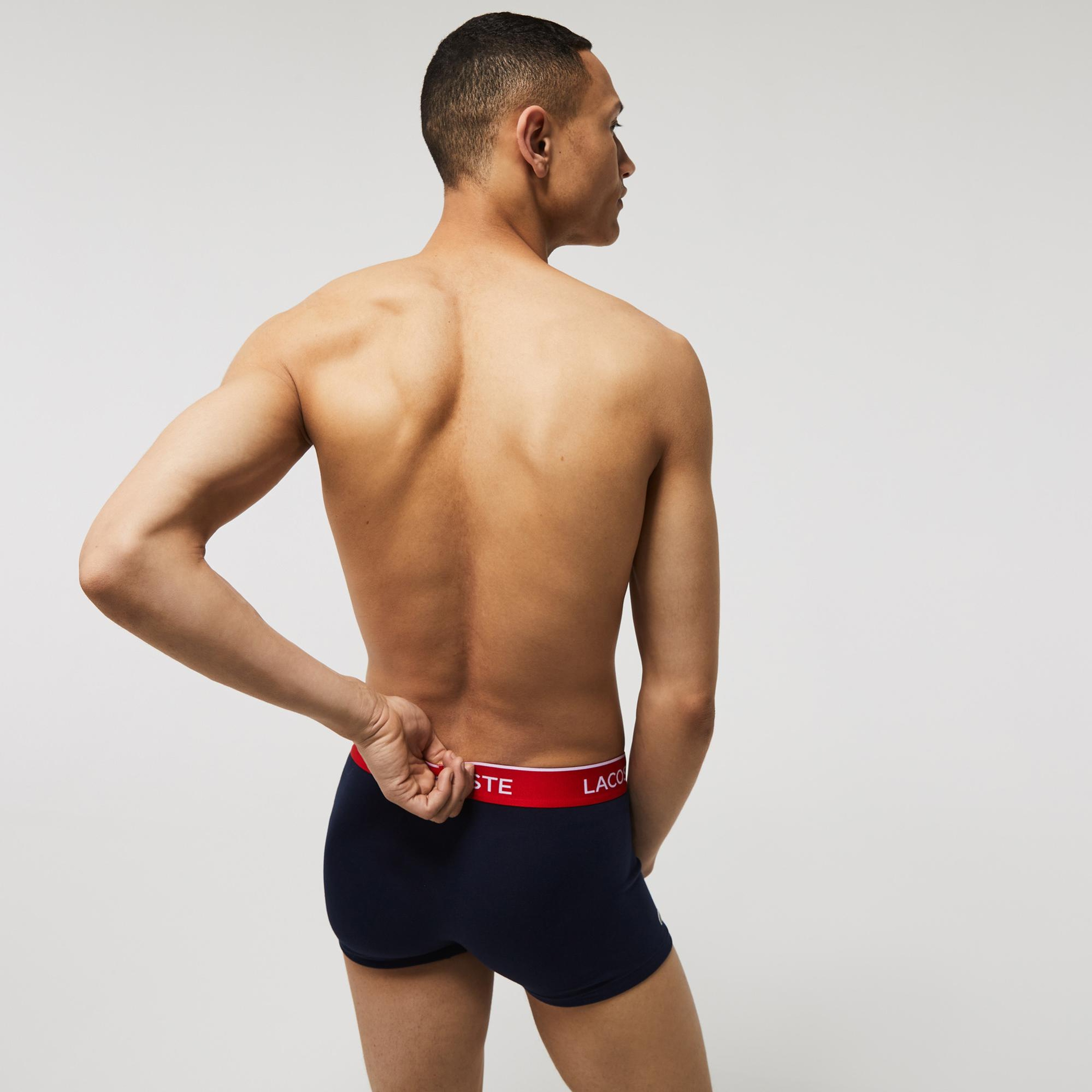 Lacoste Erkek 3'lü Lacivert Boxer