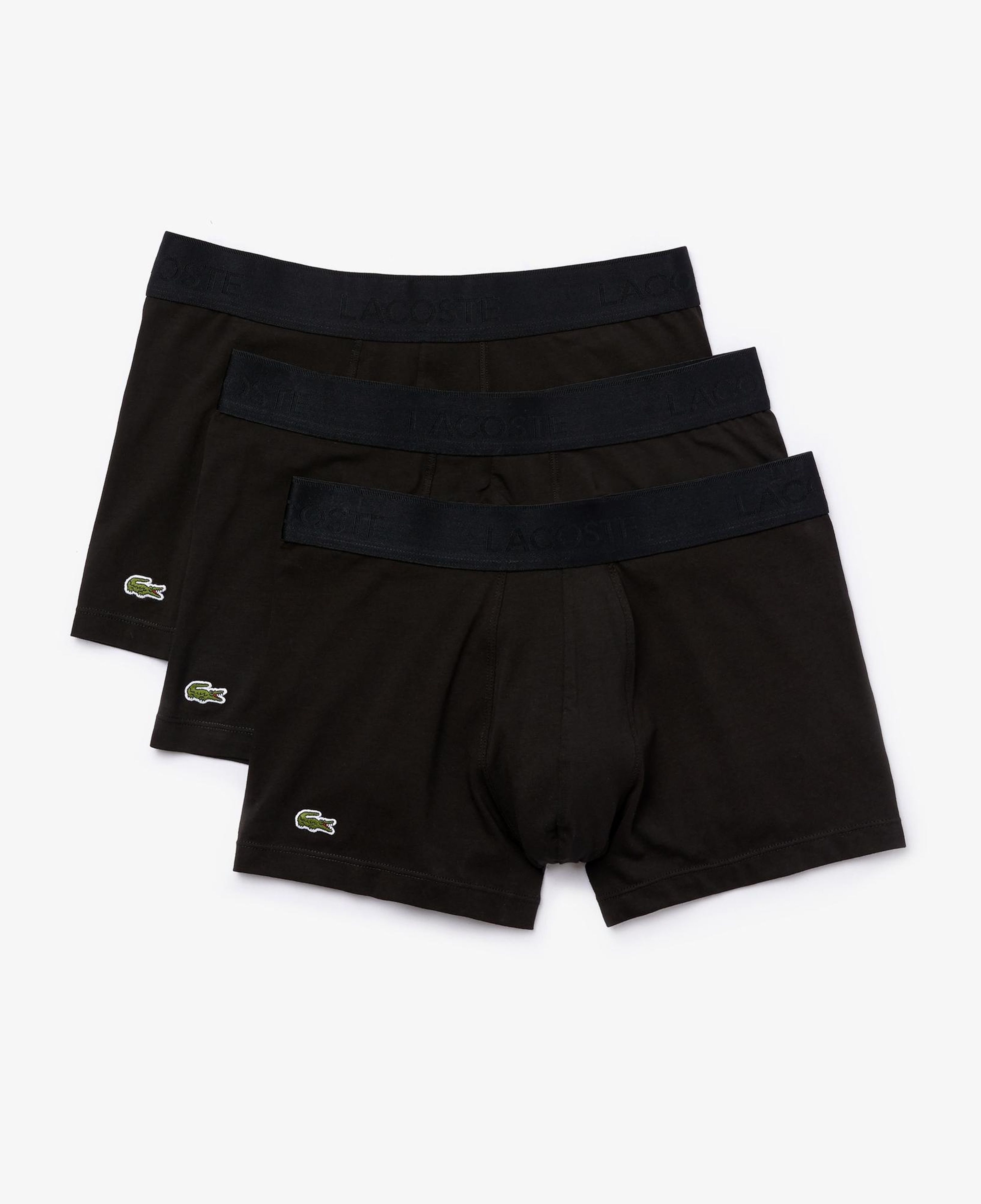 Lacoste Erkek 3'lü Siyah Boxer