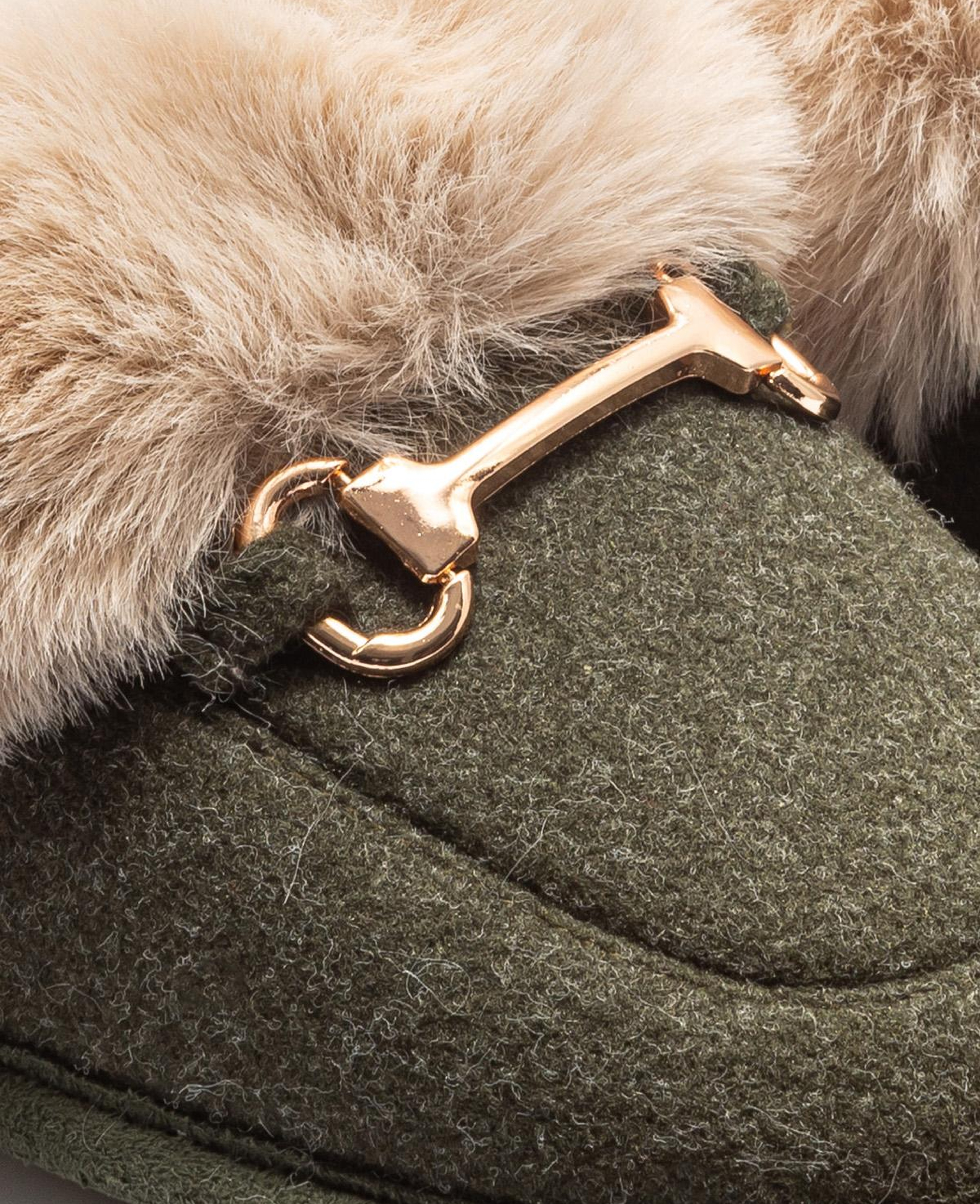 Ania Kadın Tokalı Ev Terliği Yeşil 36/41