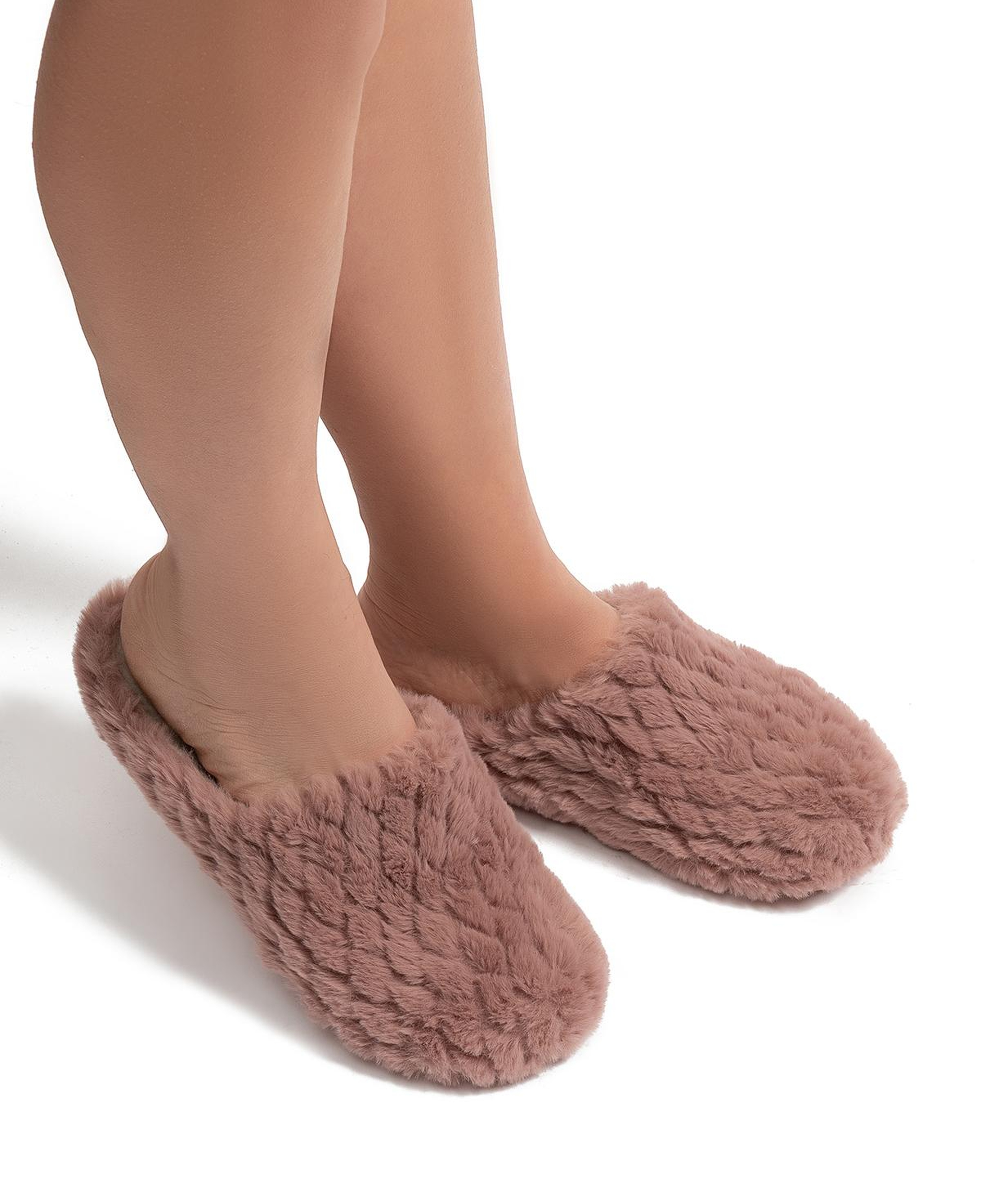 Beyonce Kadın Peluş Ev Terliği Pudra 37/41