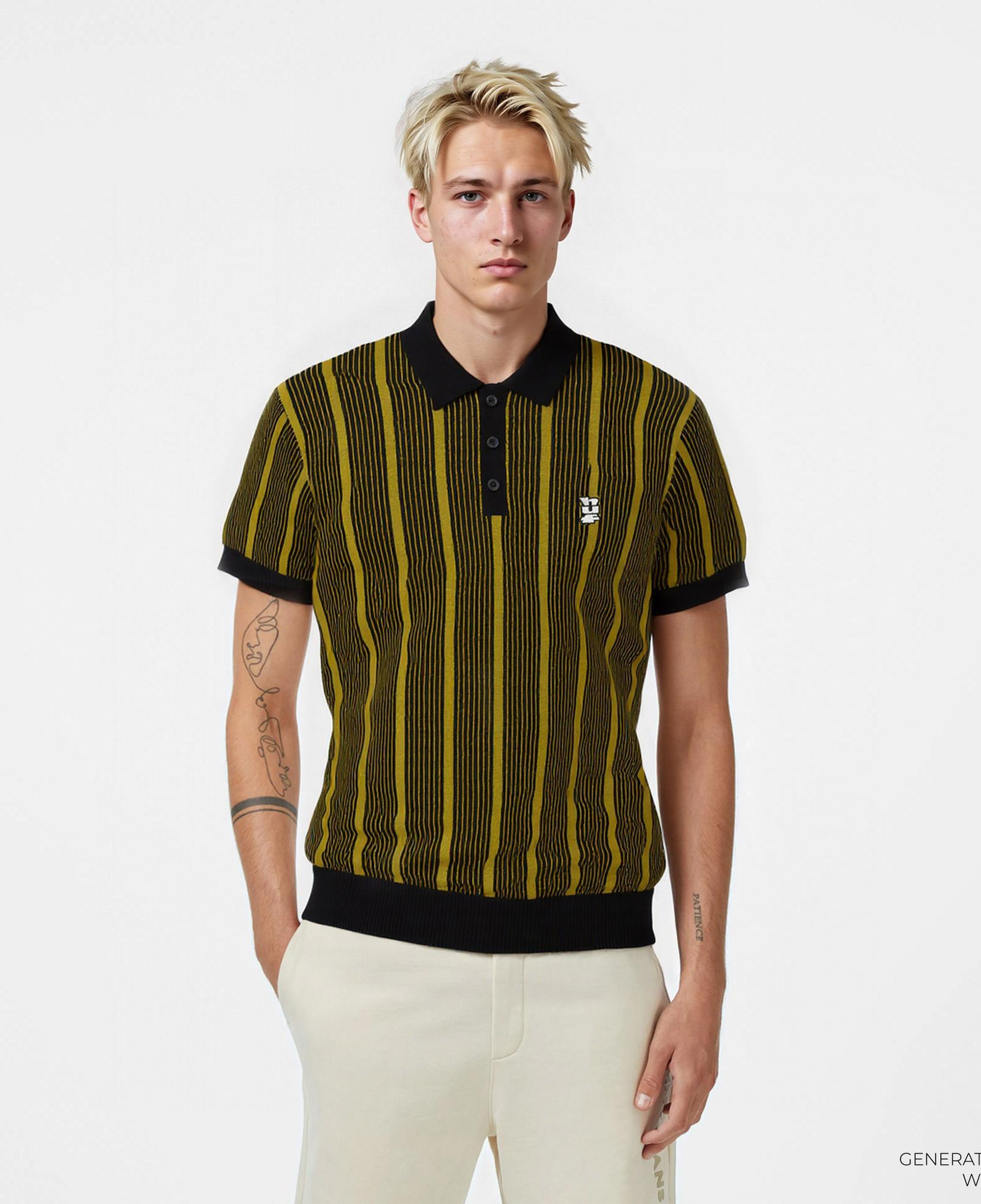 Huf Trace Stripe Erkek Yeşil Gömlek