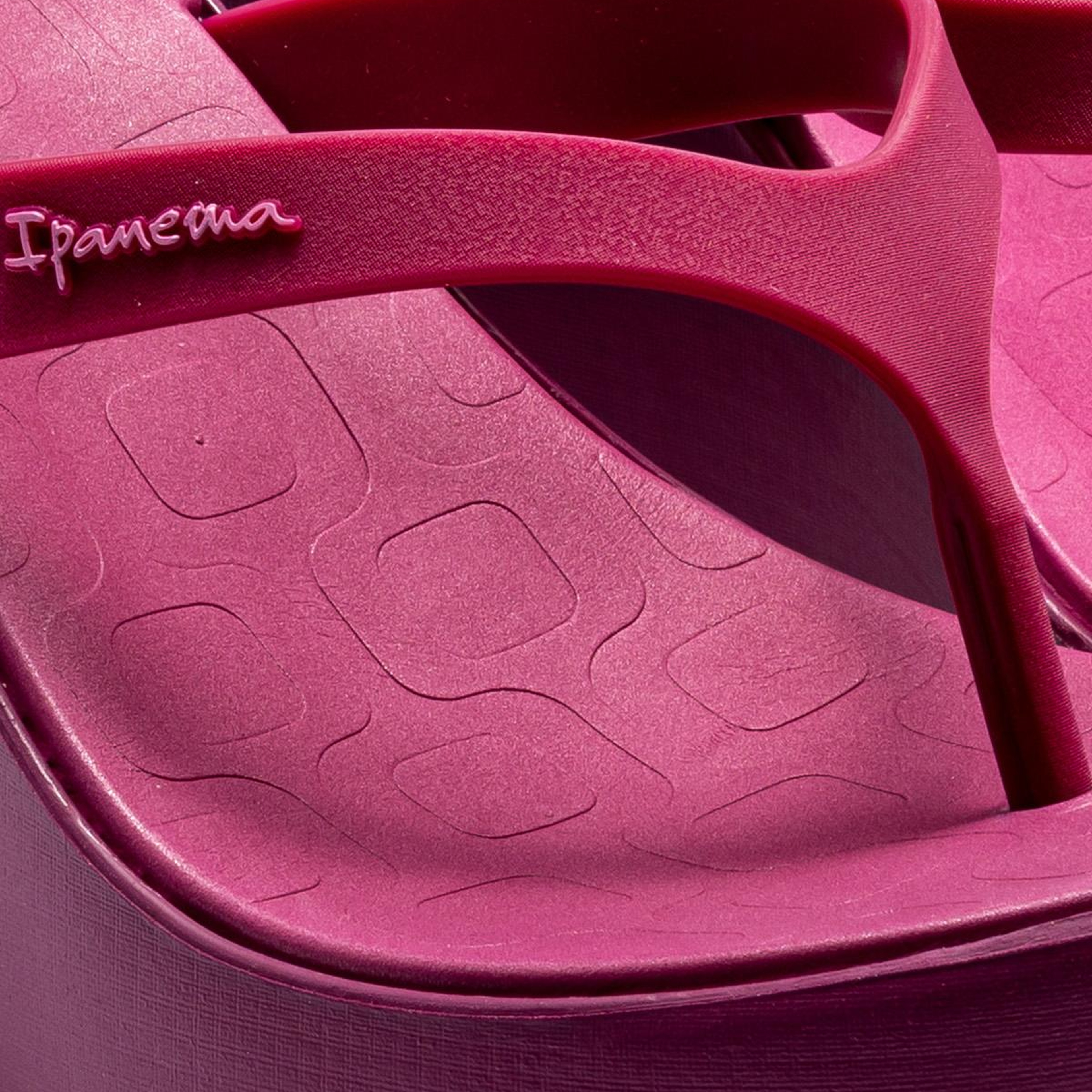 High Fashion Fem Topuklu Kadın Parmak Arası Terlik Fuşya 35/40