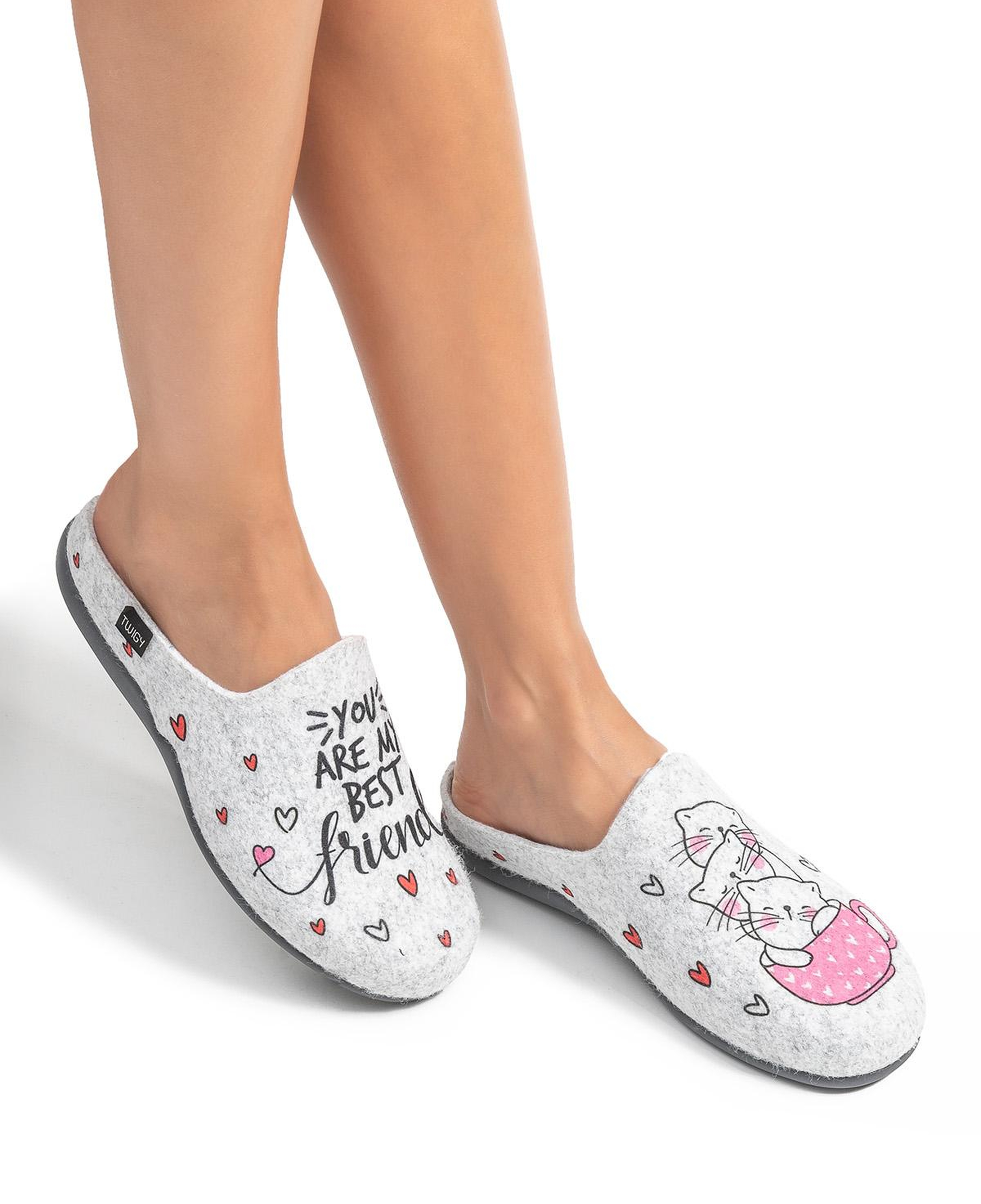 Best Friend Kadın Ev Terliği Gri 36/41