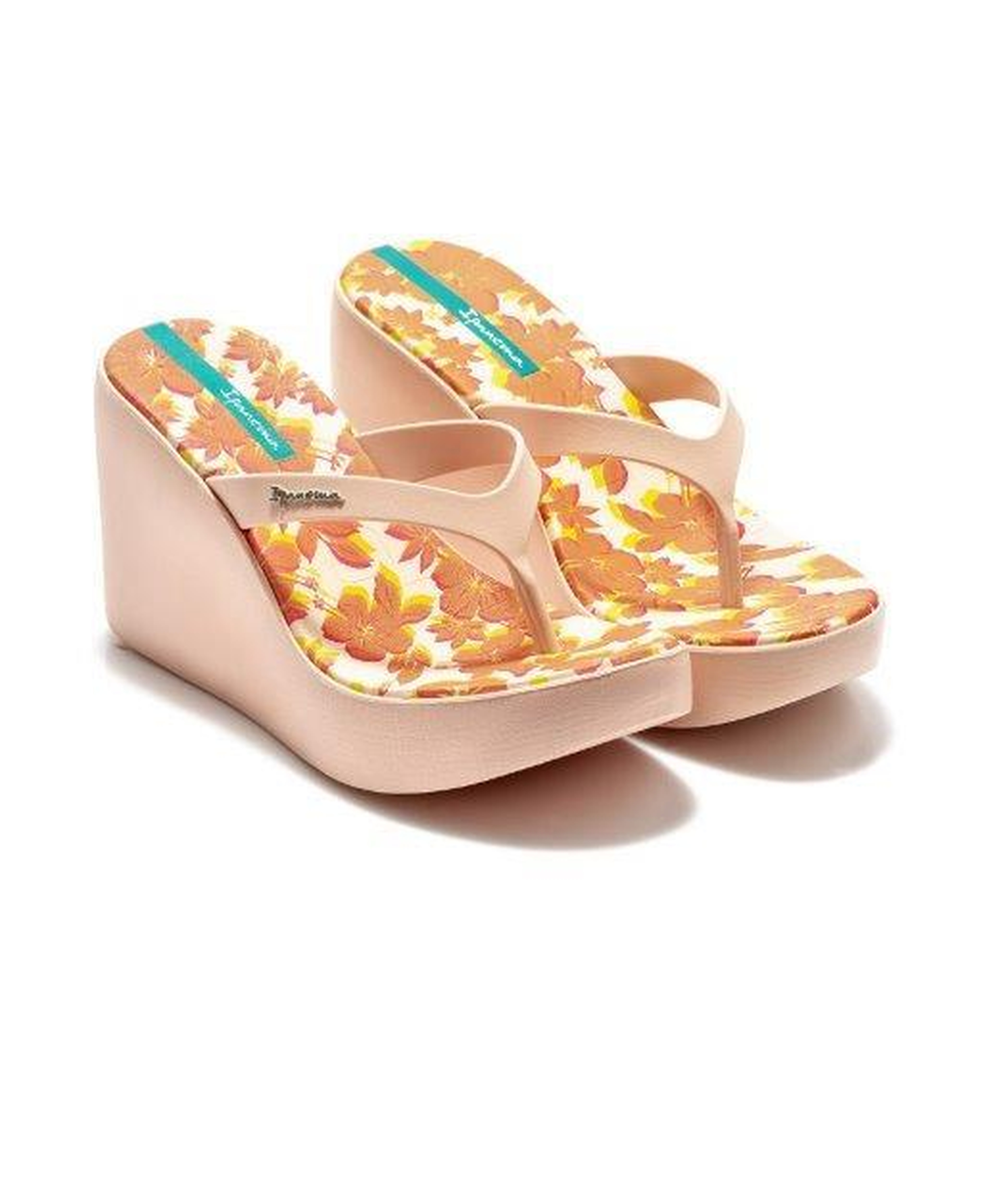 Aloha Topuklu Kadın Parmak Arası Terlik Bej 35/40