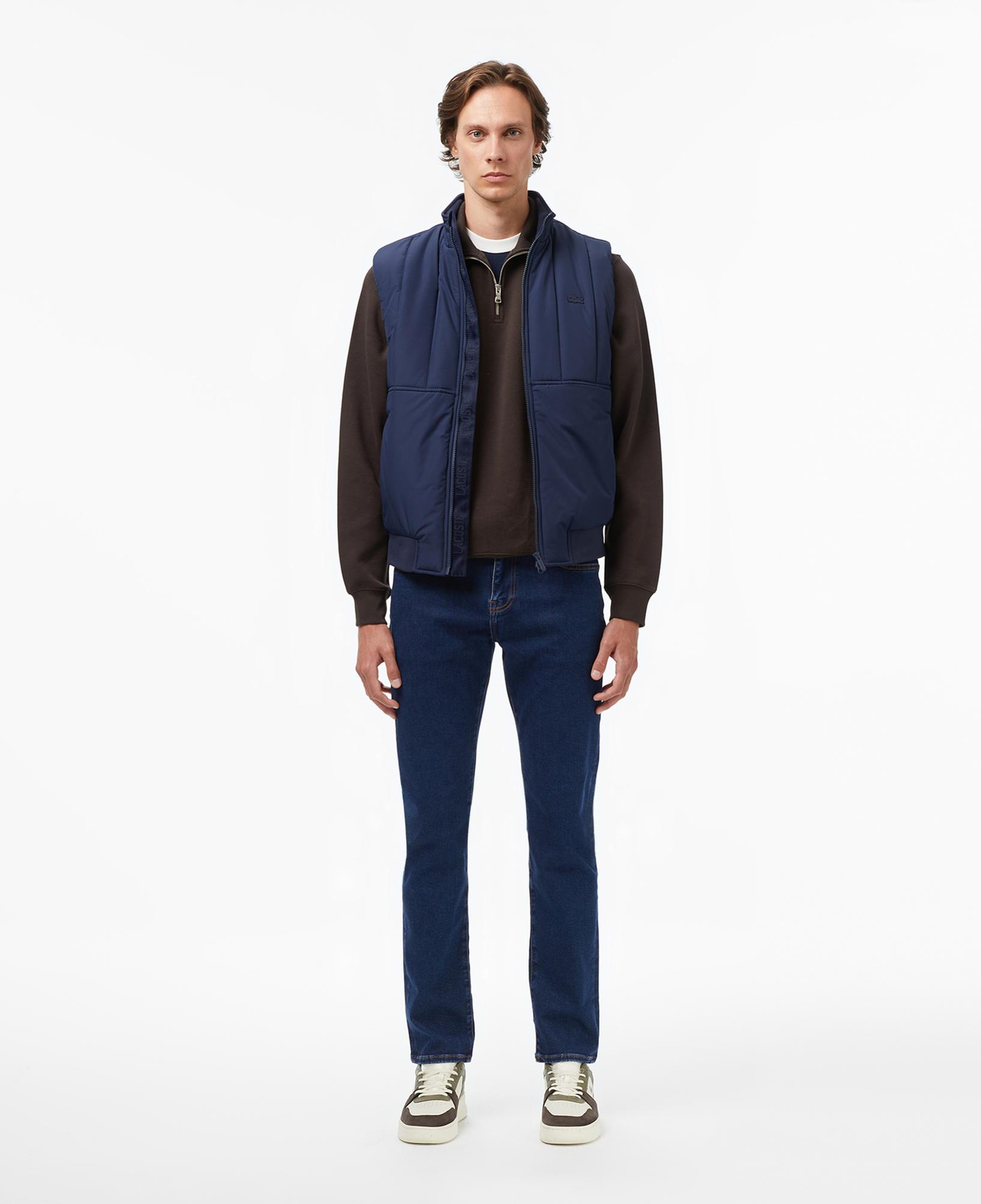 Lacoste Erkek Dik Yaka Lacivert Yelek