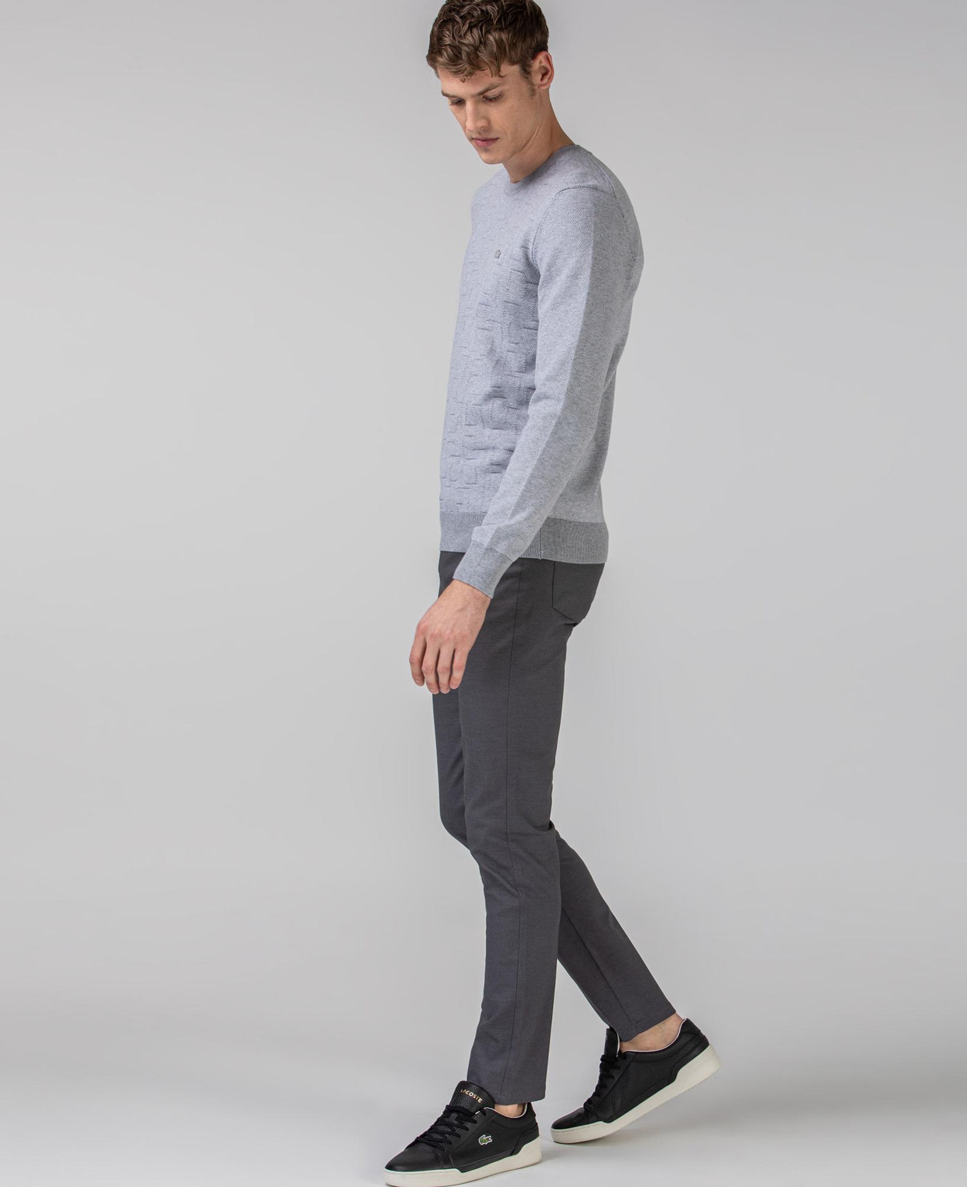 Lacoste Erkek Slim Fit Gri Jean Pantolon