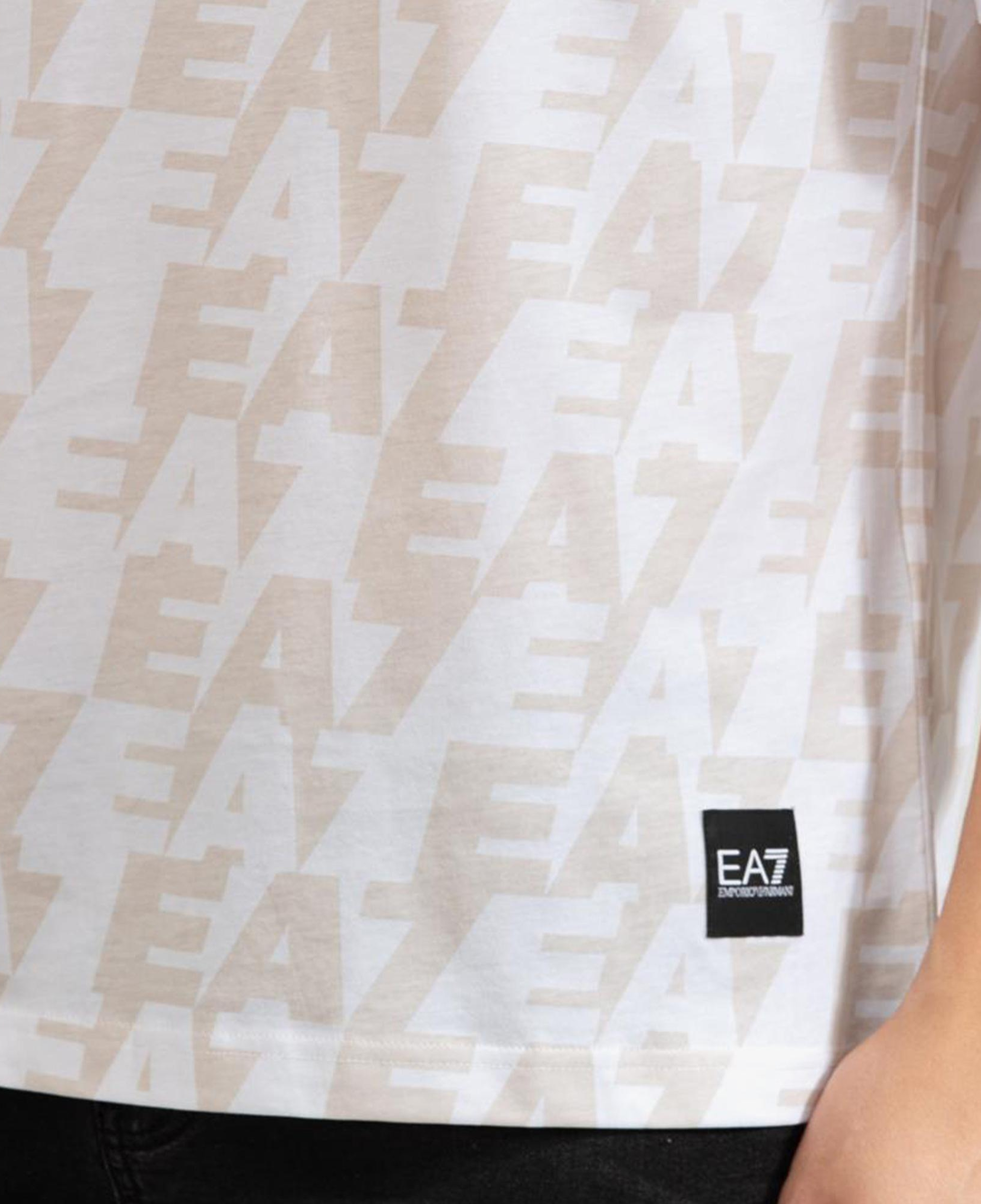 Emporio Armani Train Logo Erkek Beyaz T-Shirt