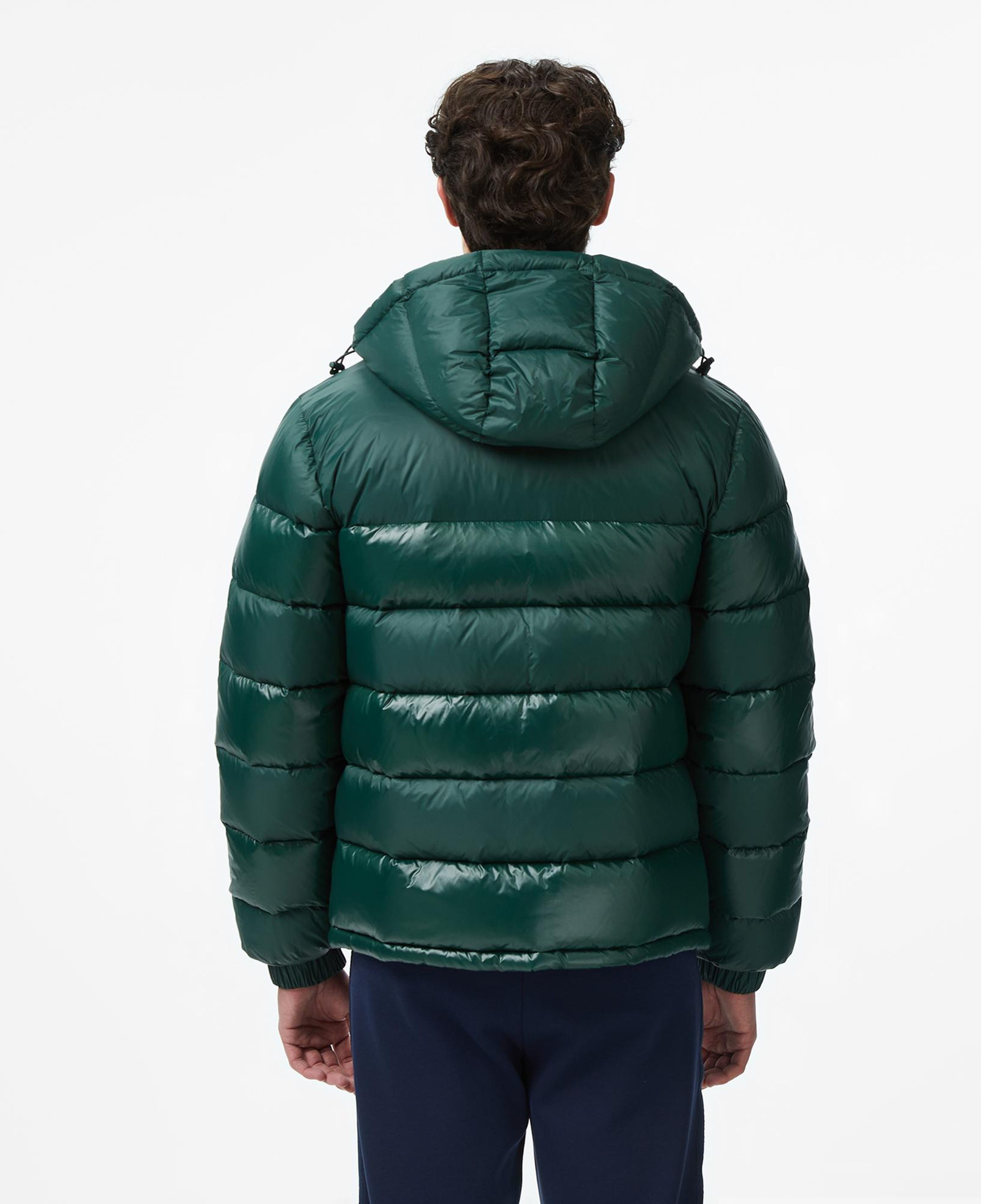 Lacoste Erkek Kapüşonlu Koyu Yeşil Mont