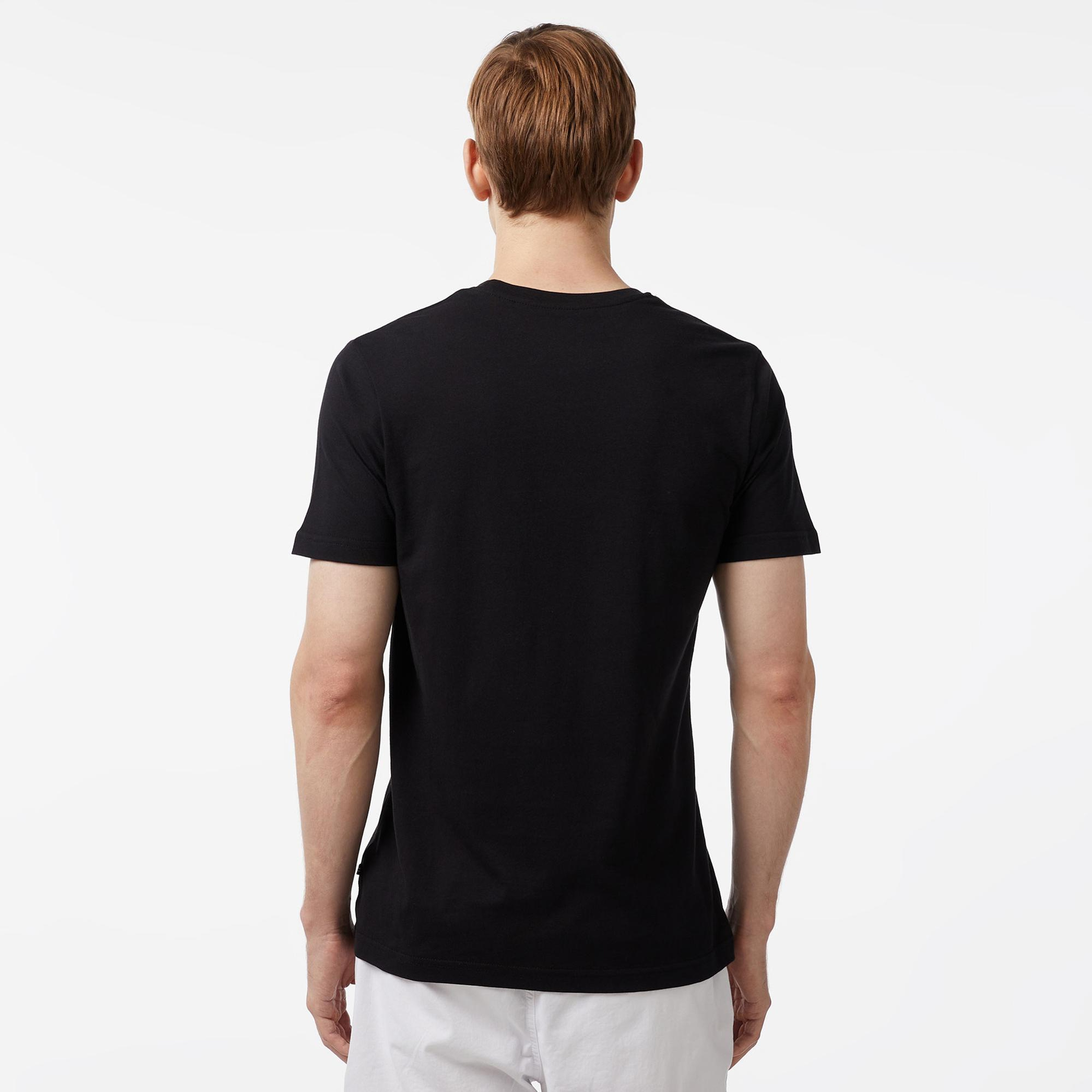 Nautica Erkek Siyah Standart Fit Kısa Kollu Baskılı T-Shirt