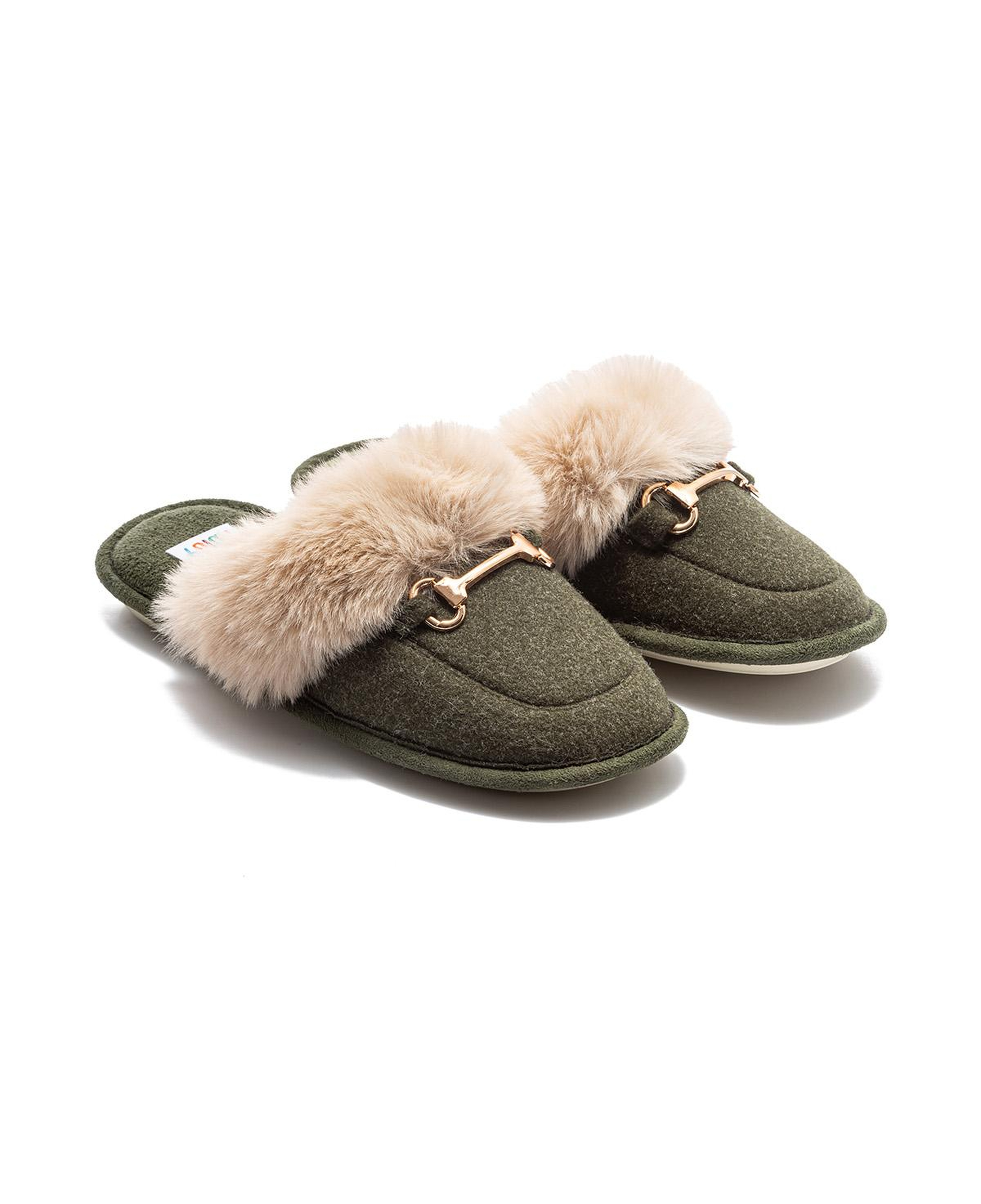 Ania Kadın Tokalı Ev Terliği Yeşil 36/41