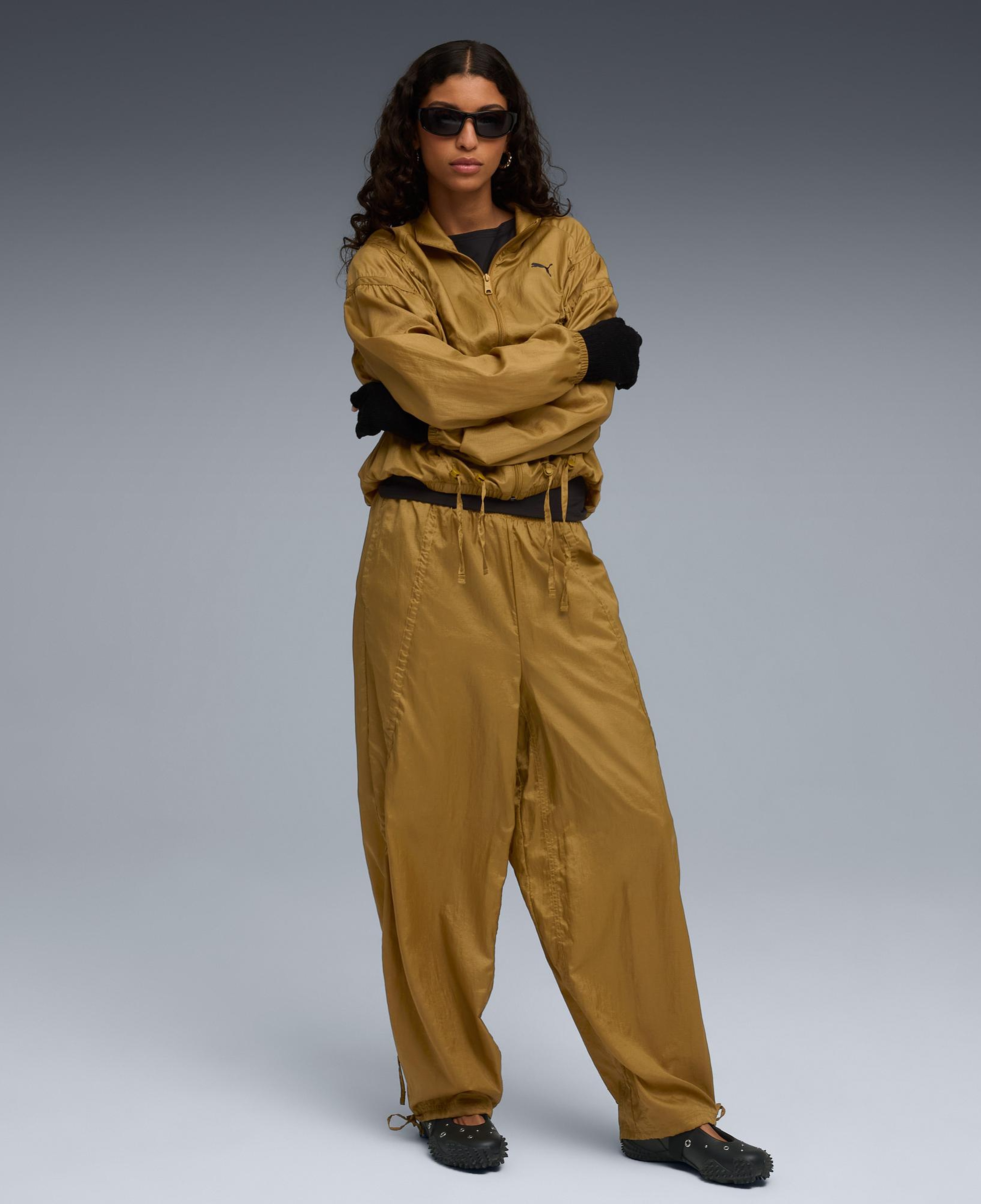 Puma Dare To Oversized Woven Kadın Sarı Ceket