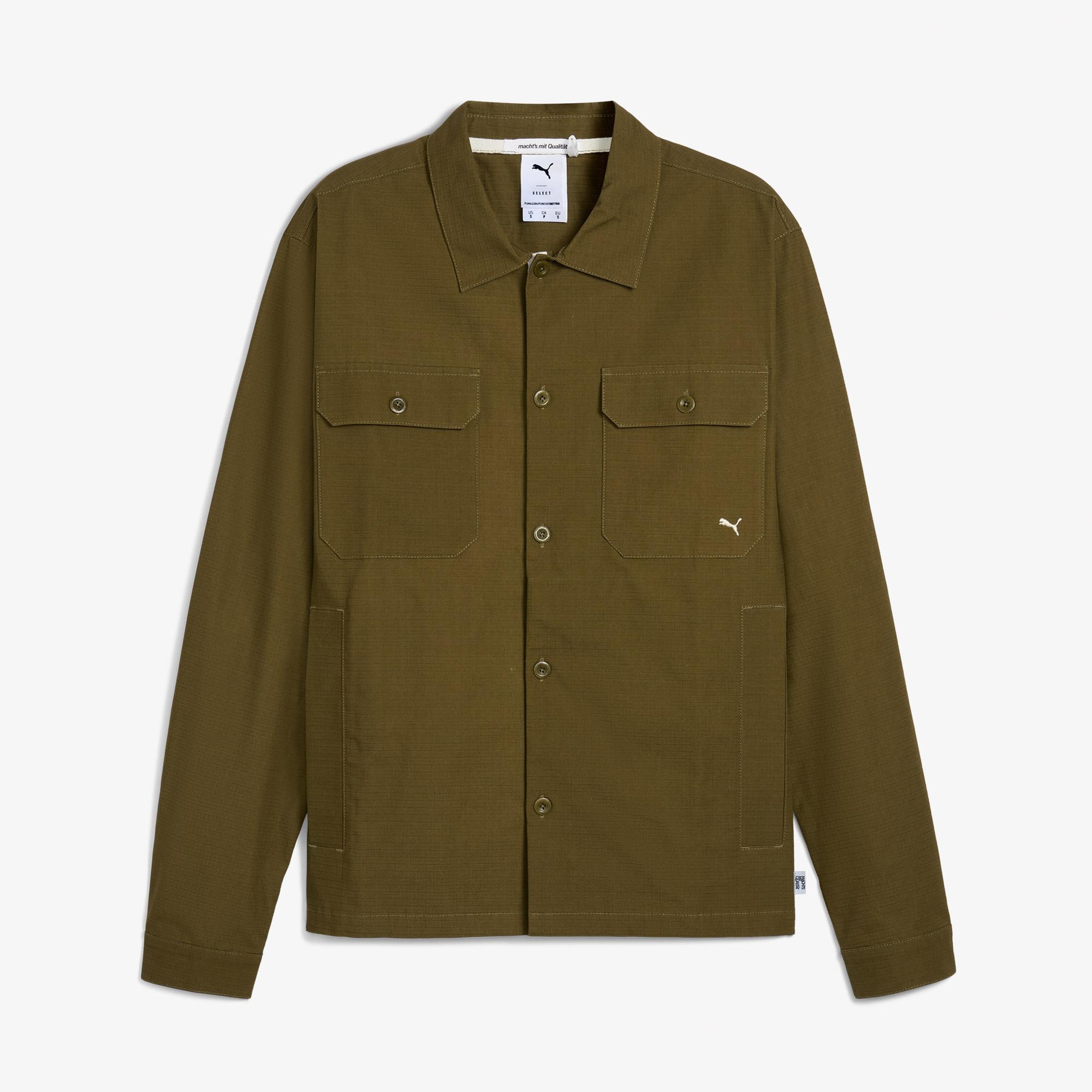 Puma Mmq Ripstop Over Erkek Haki Ceket