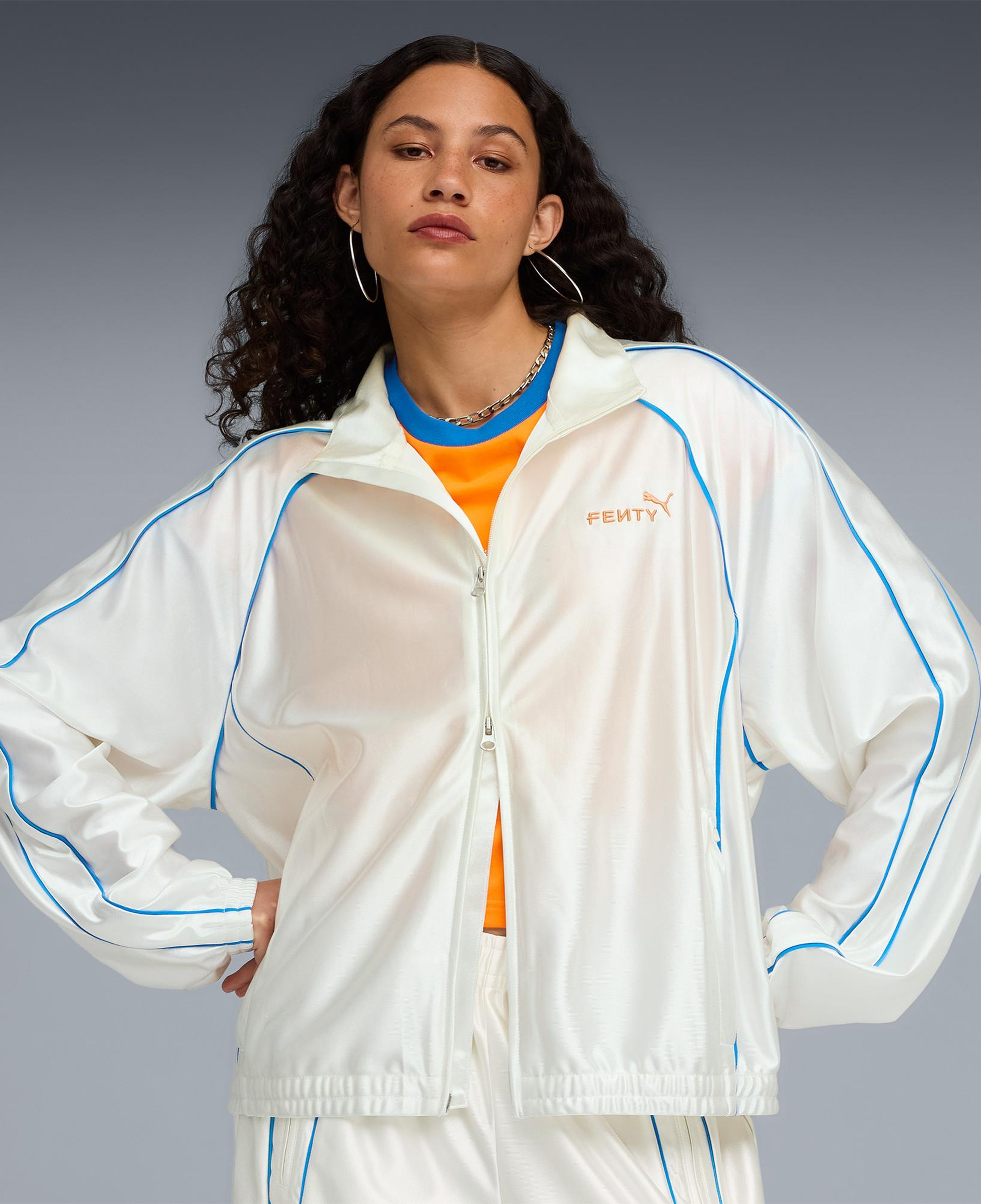 Puma X Fenty T7 Kadın Beyaz Ceket