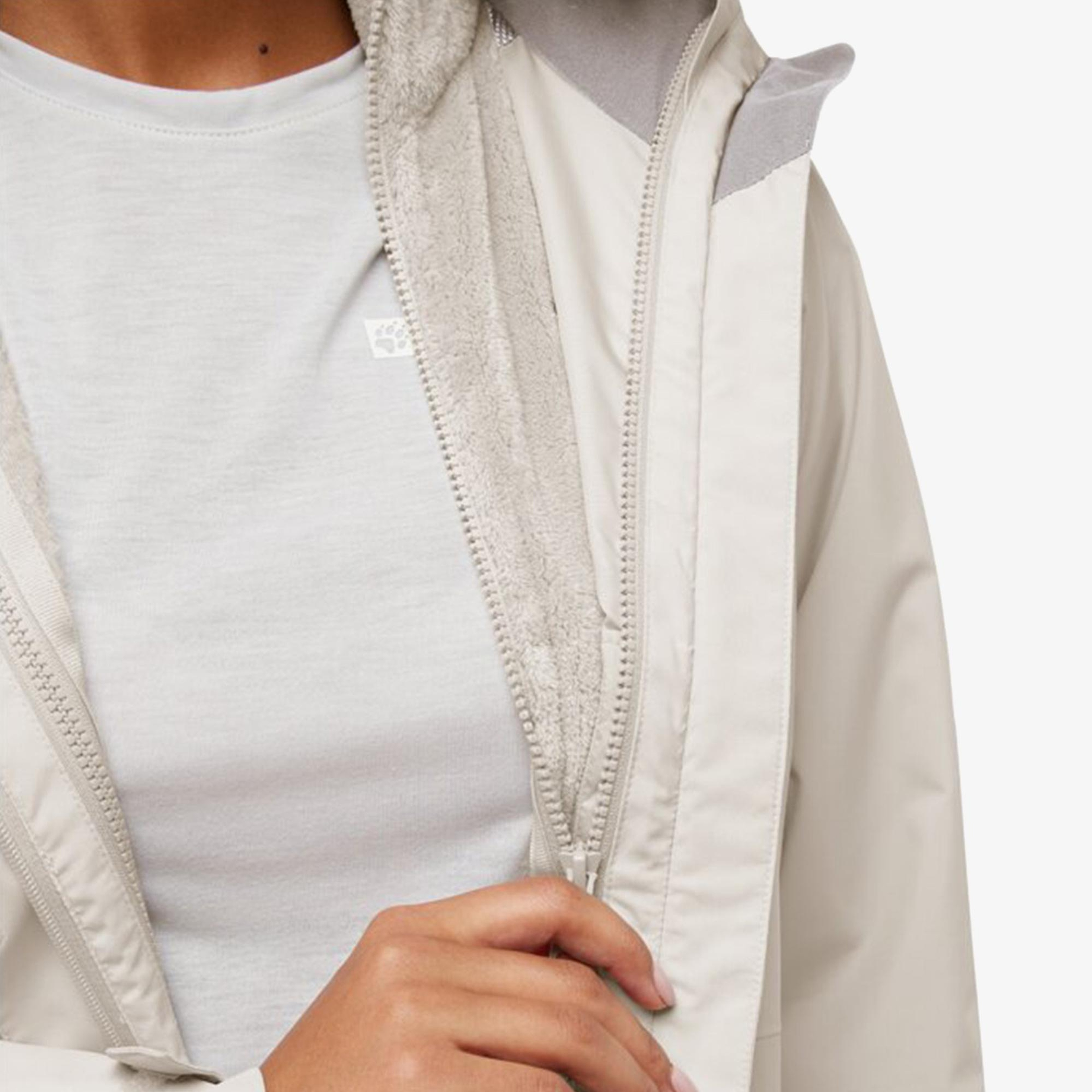 Jack Wolfskin Rotwand 3in2 Kadın Krem Ceket