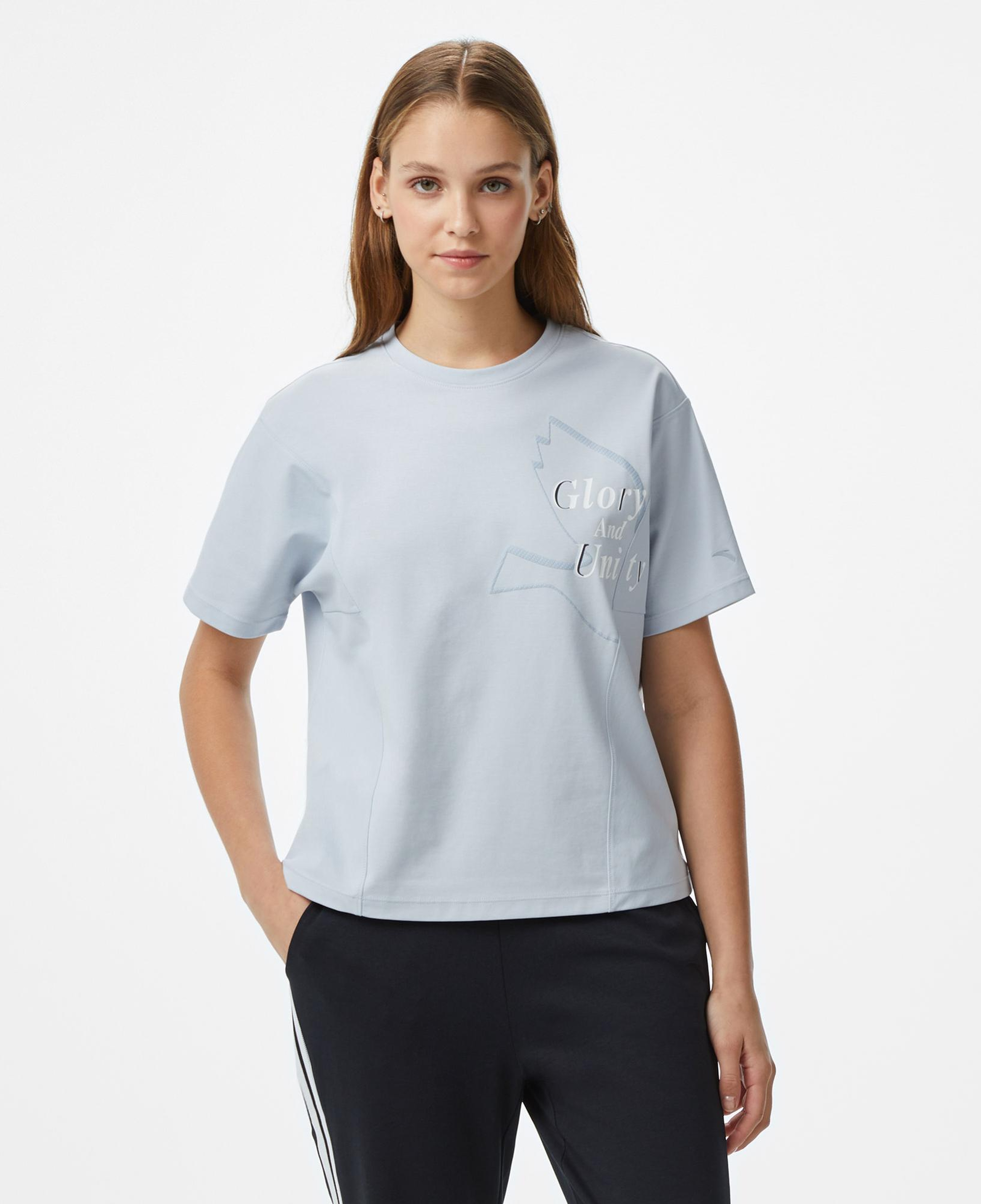 Anta Sports Kadın Mavi T-Shirt