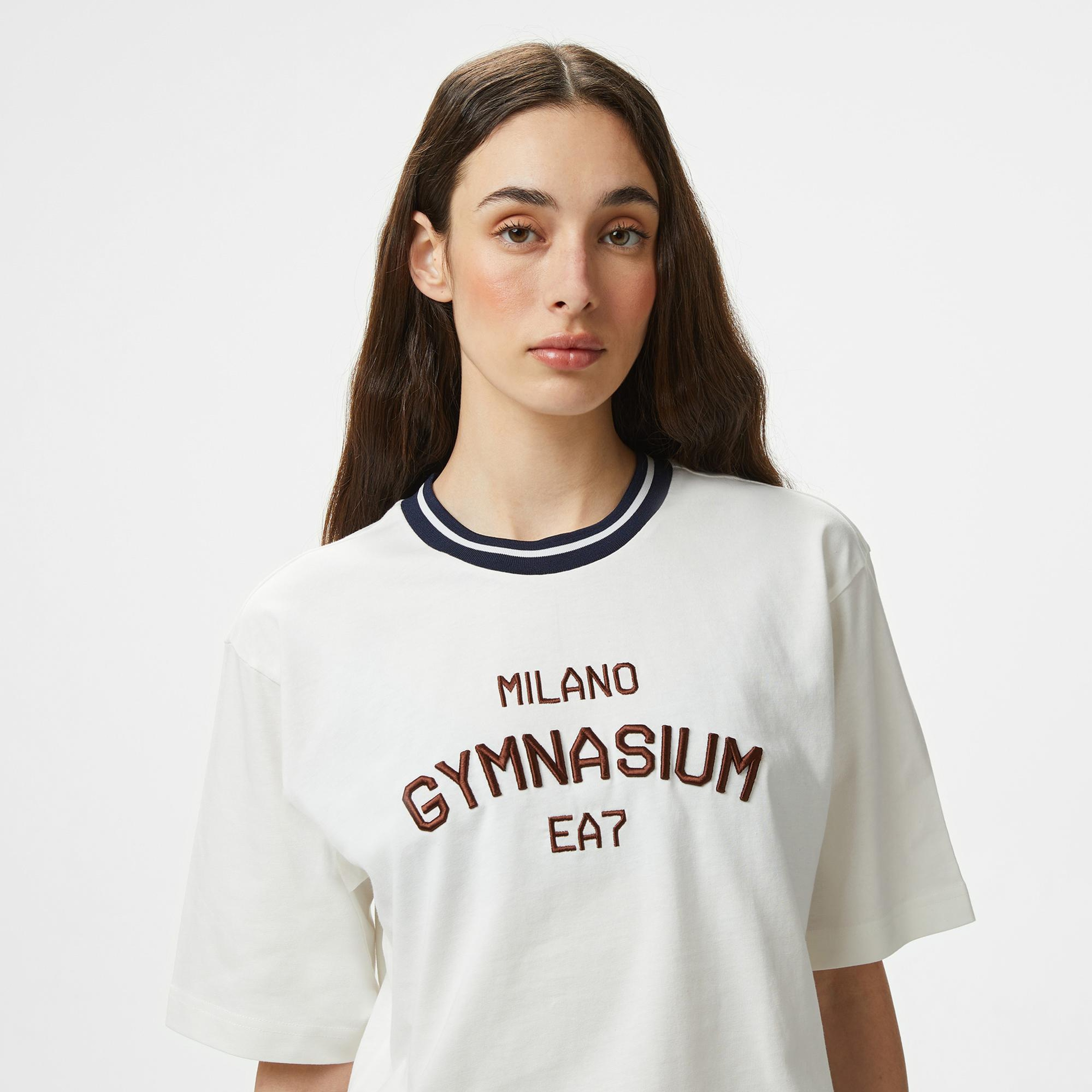 Emporio Armani Gymnasium Kadın Beyaz T-Shirt