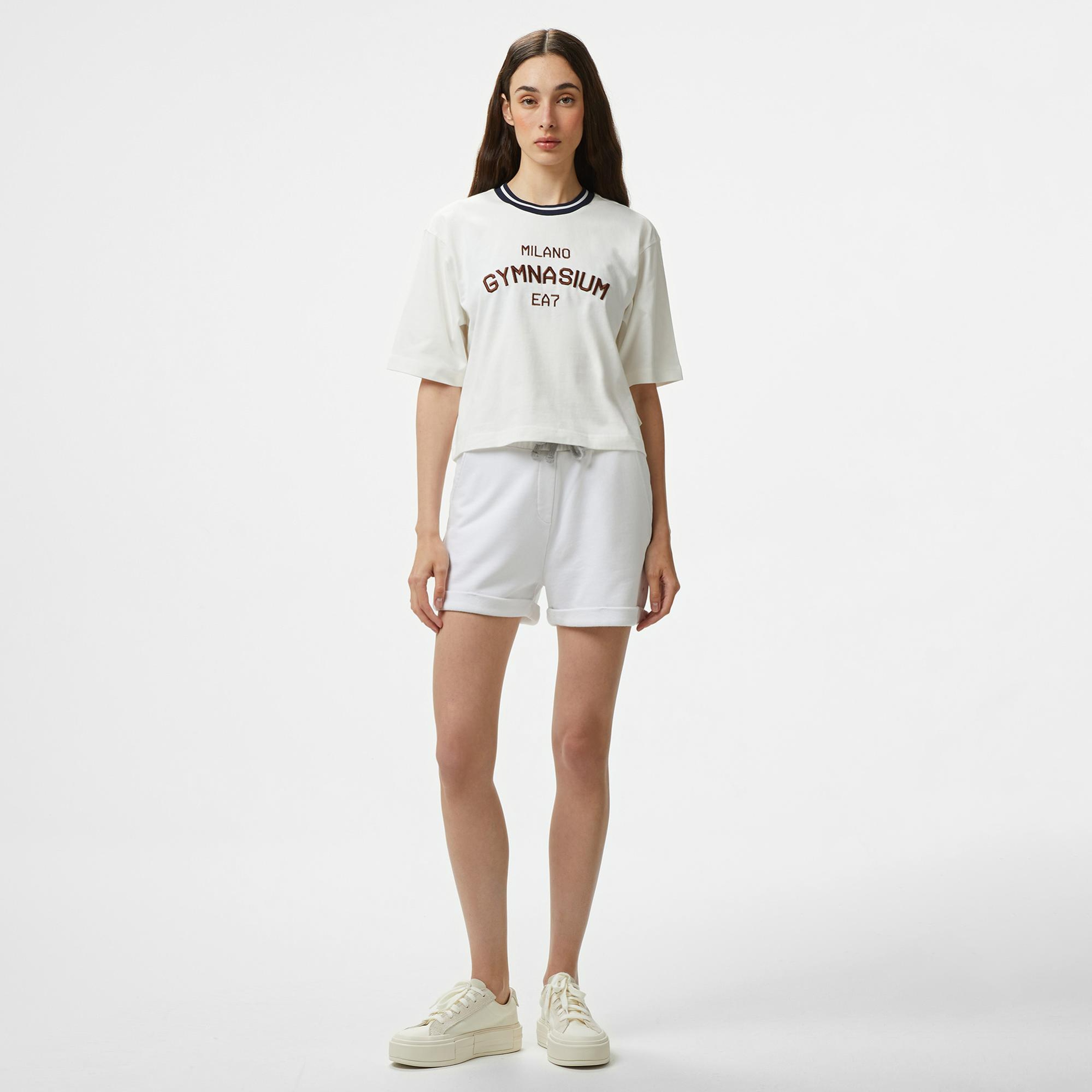 Emporio Armani Gymnasium Kadın Beyaz T-Shirt