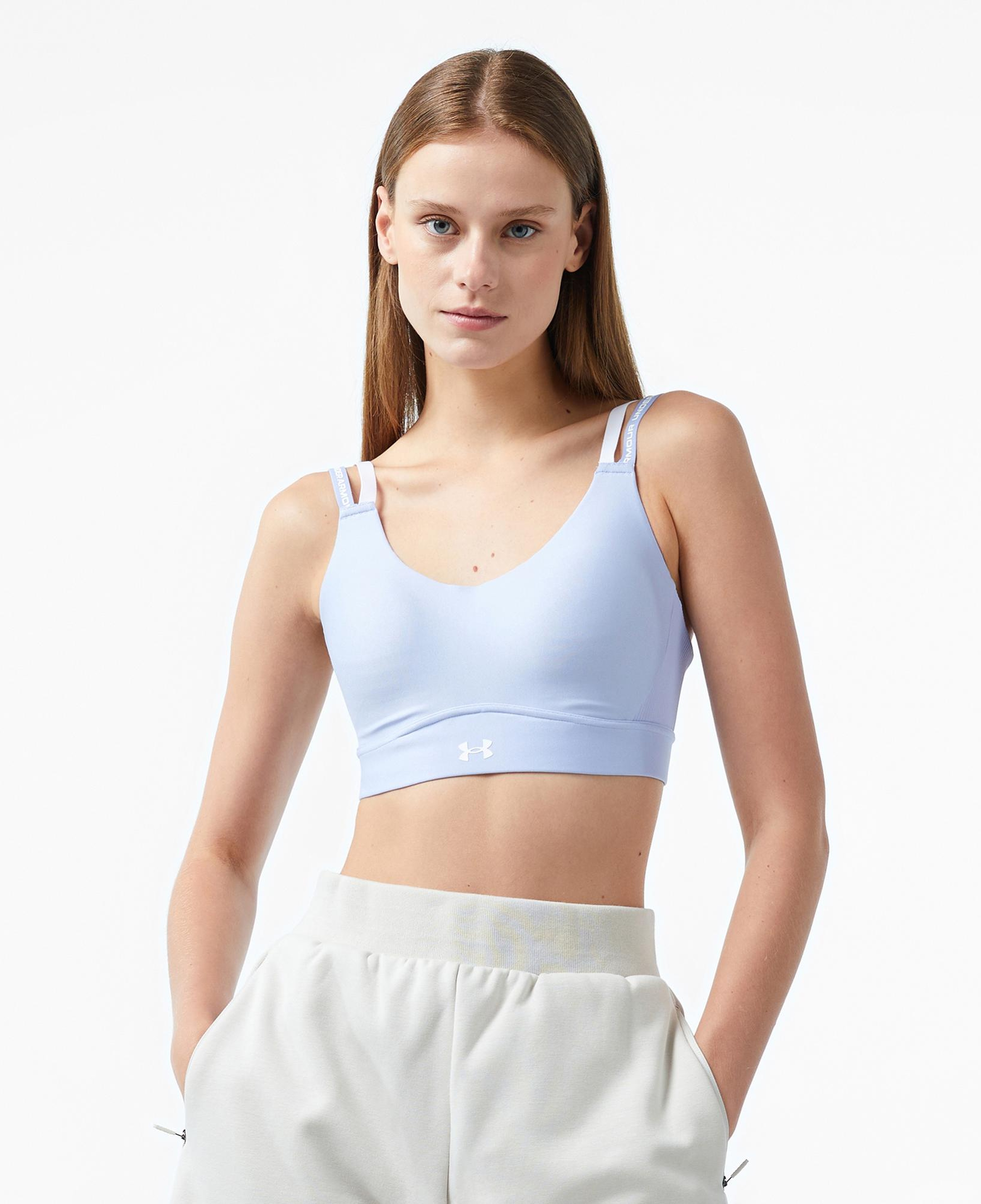 Under Armour infinity Mid 2.0 Rib Kadın Mor Bra