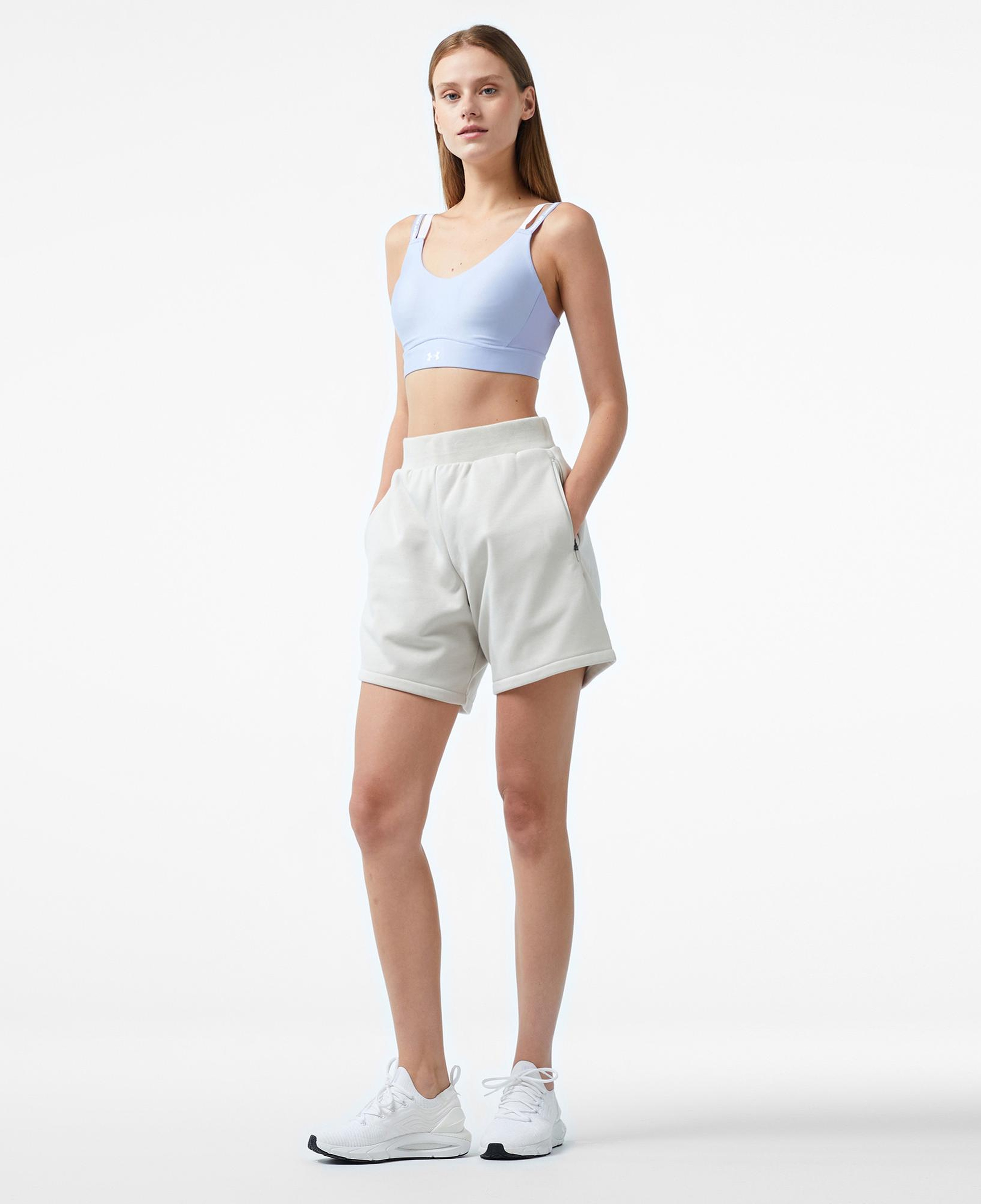 Under Armour infinity Mid 2.0 Rib Kadın Mor Bra