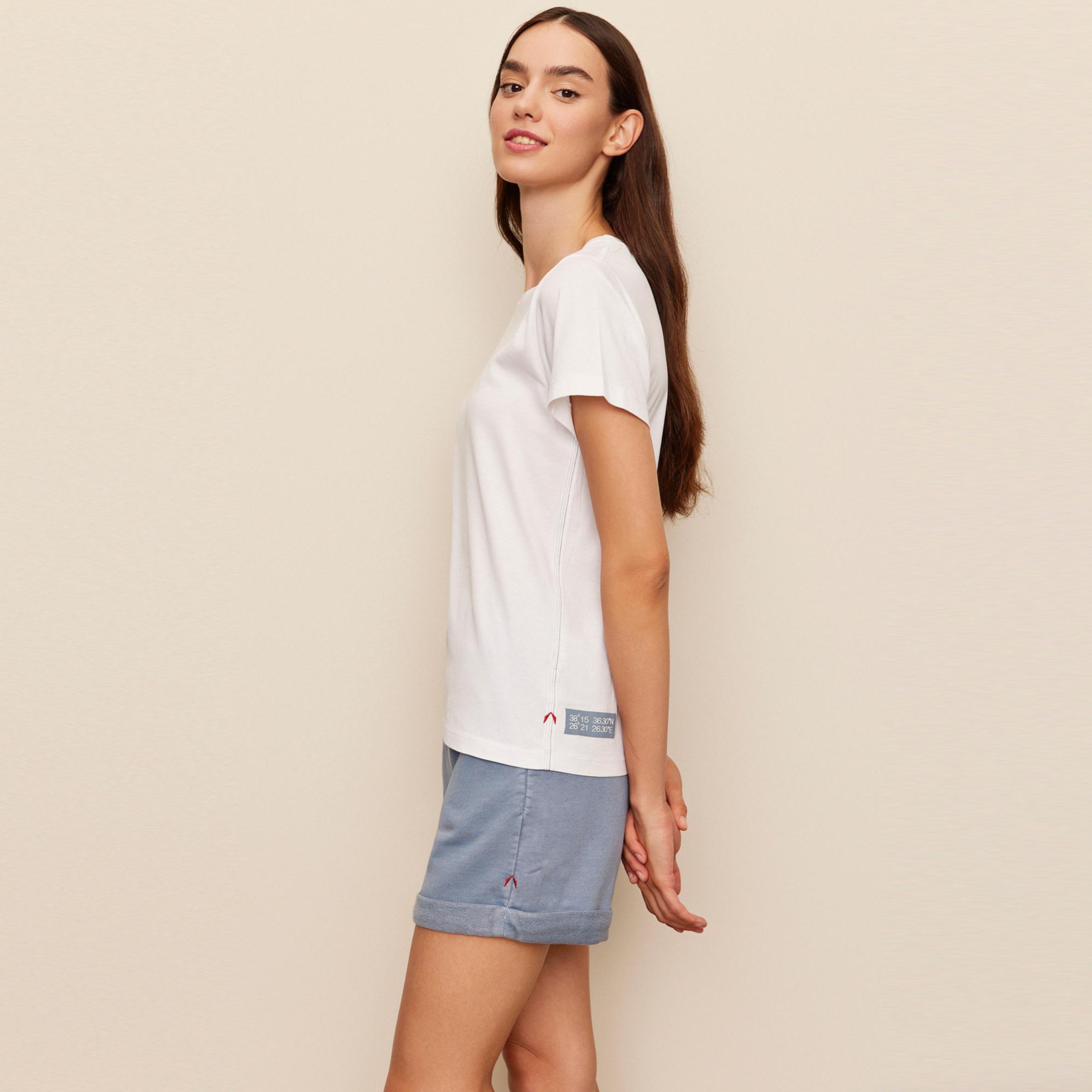 The Stay Line Leda Pastoral Kadın Beyaz T-Shirt