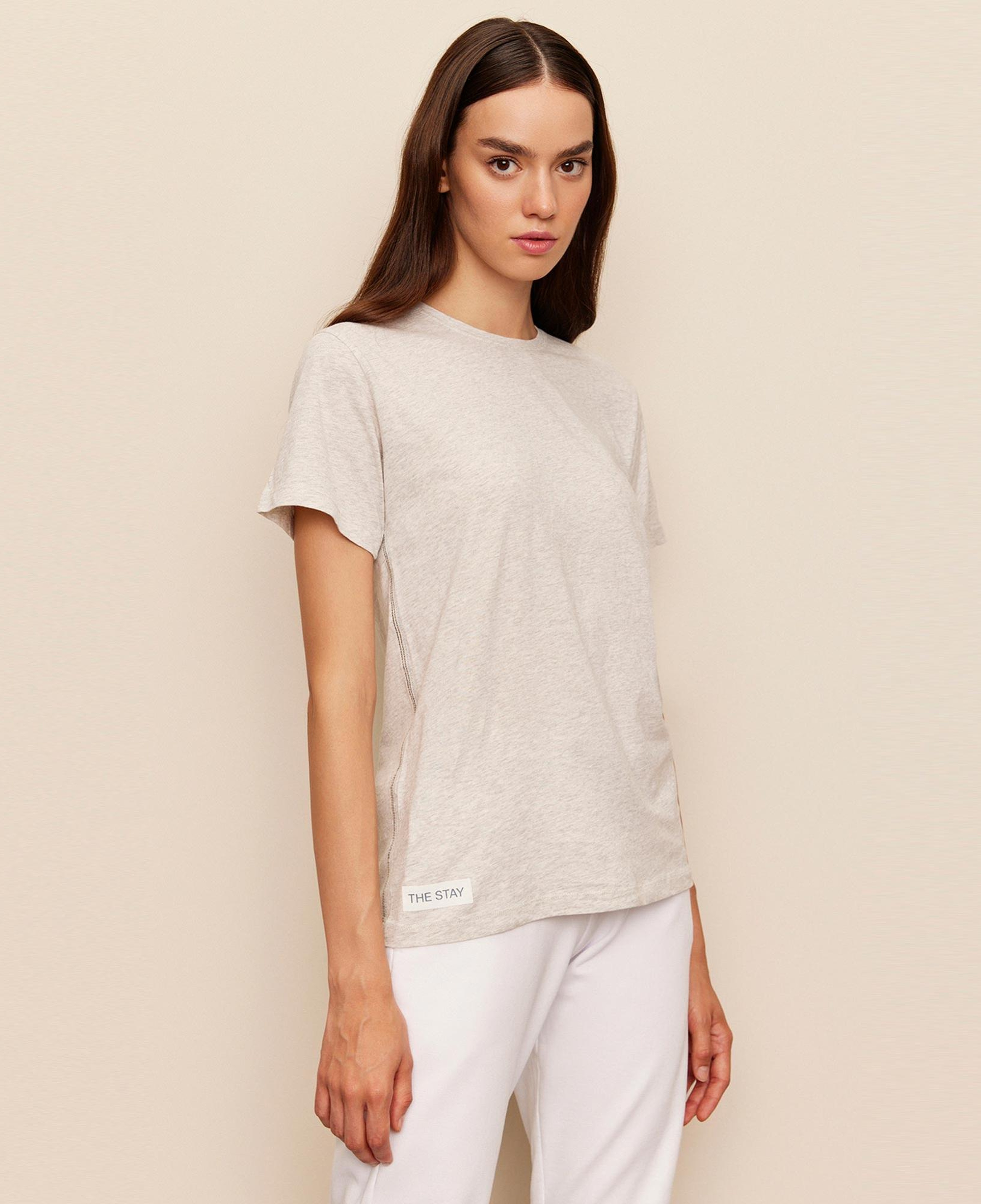 The Stay Line Leda Kadın Gri T-Shirt