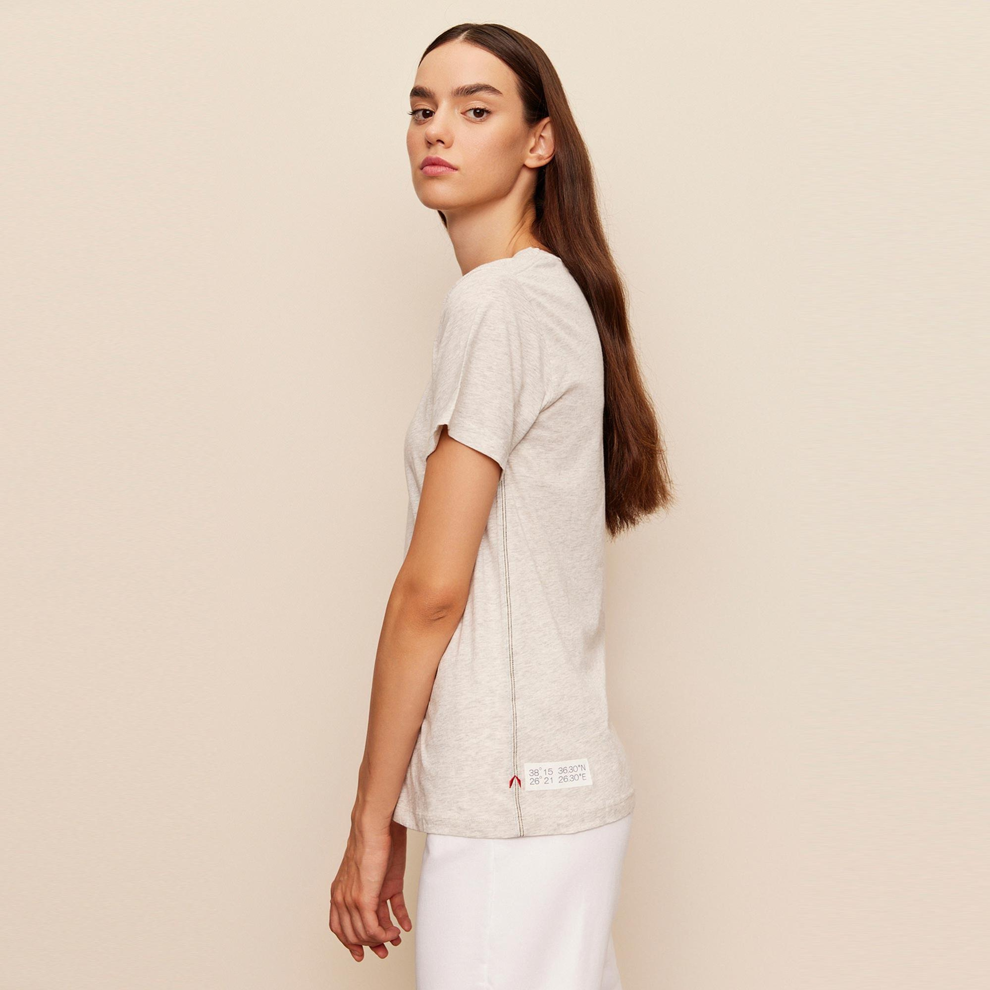 The Stay Line Leda Kadın Gri T-Shirt