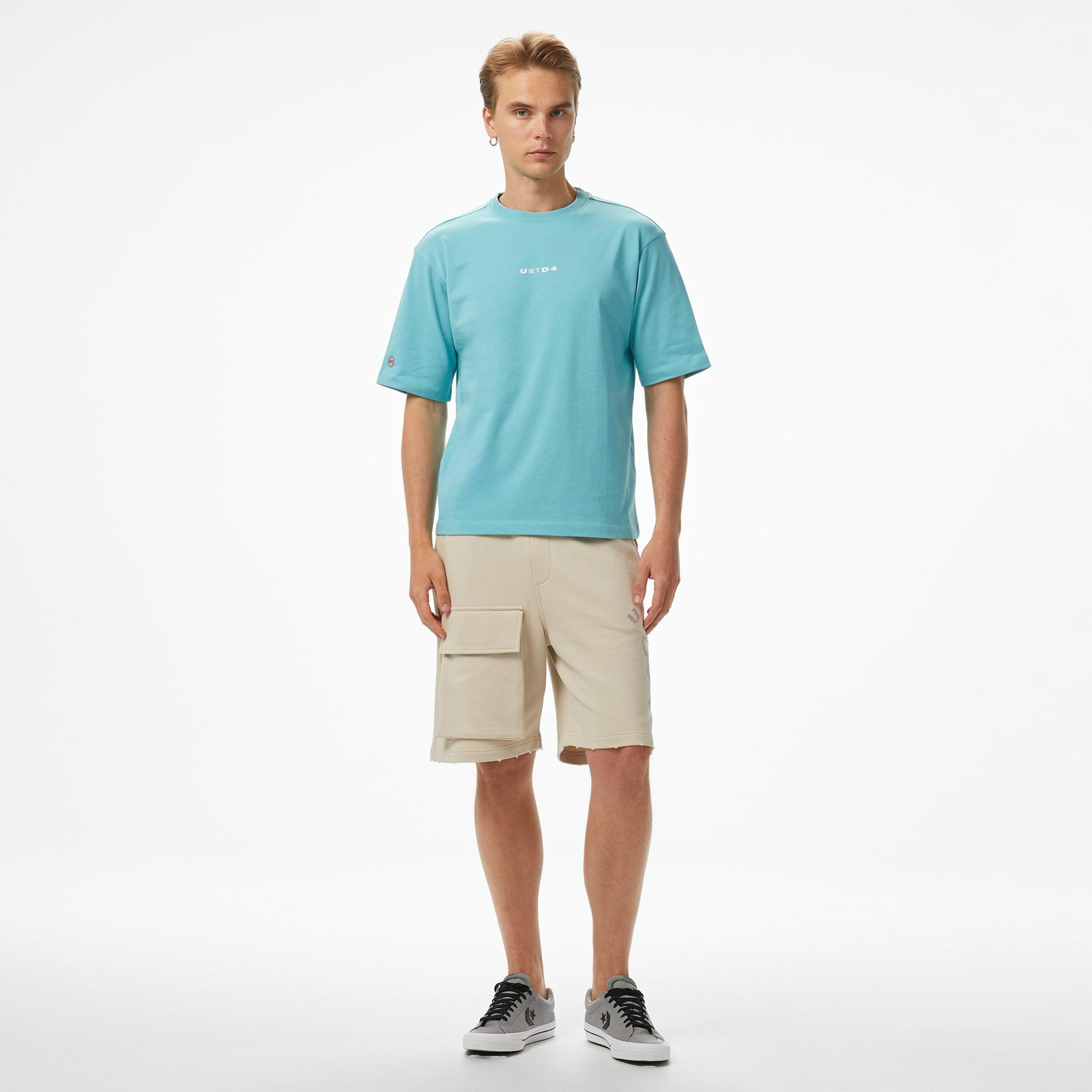 UNITED4 Comfort Erkek Mavi T-Shirt