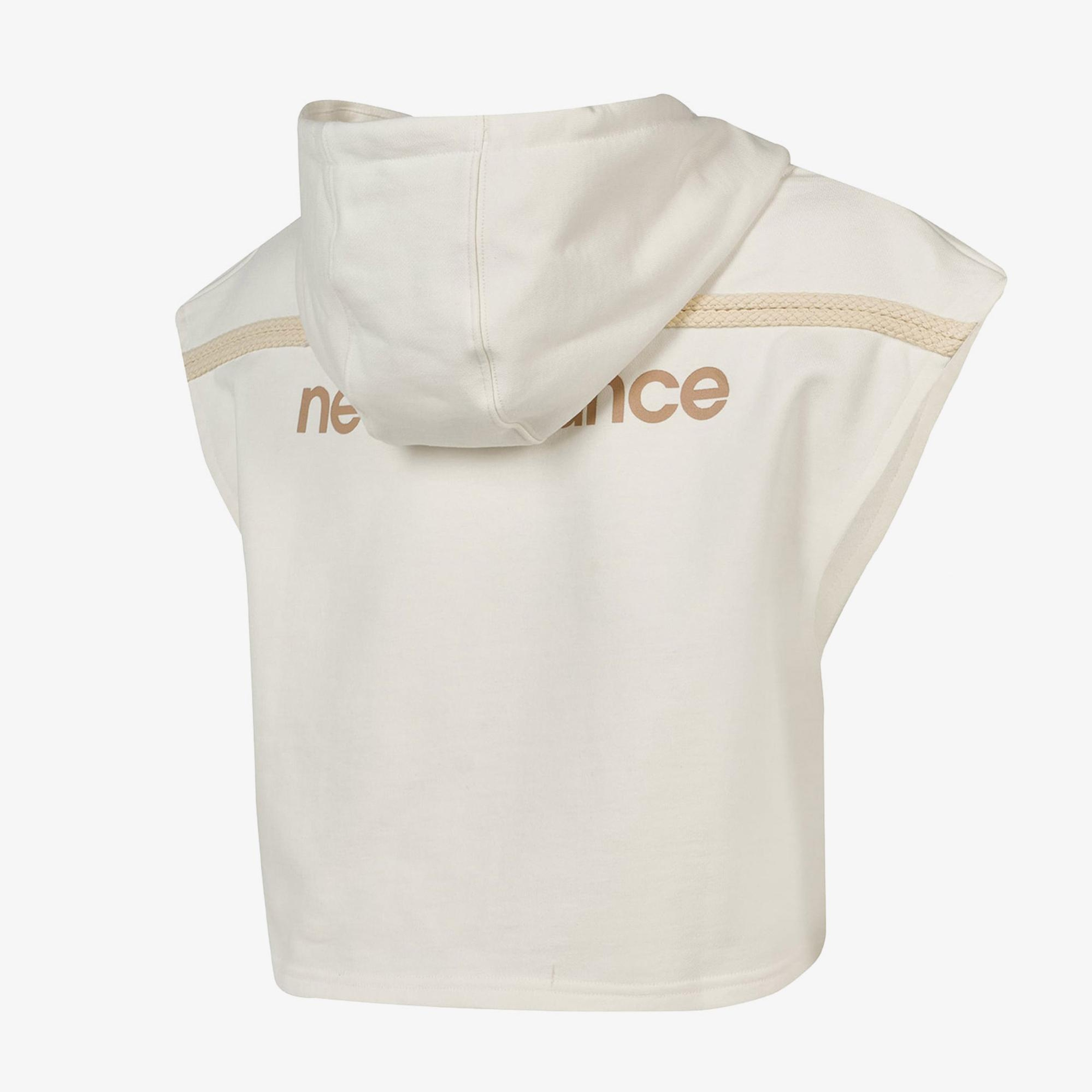 New Balance Lifestyle Kadın Bej Sweatshirt