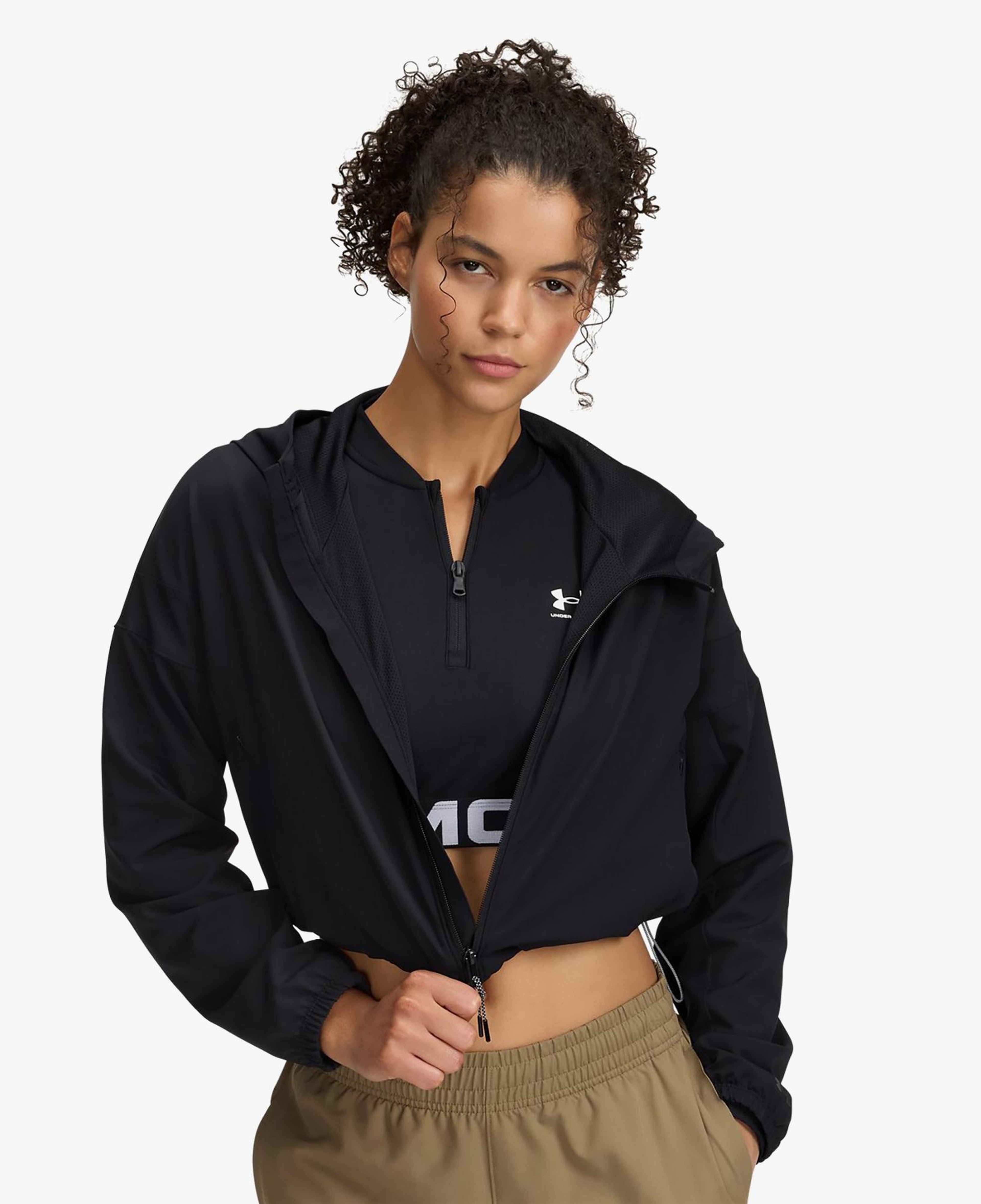 Under Armour Unstoppable Kadın Siyah Kapüşonlu Ceket