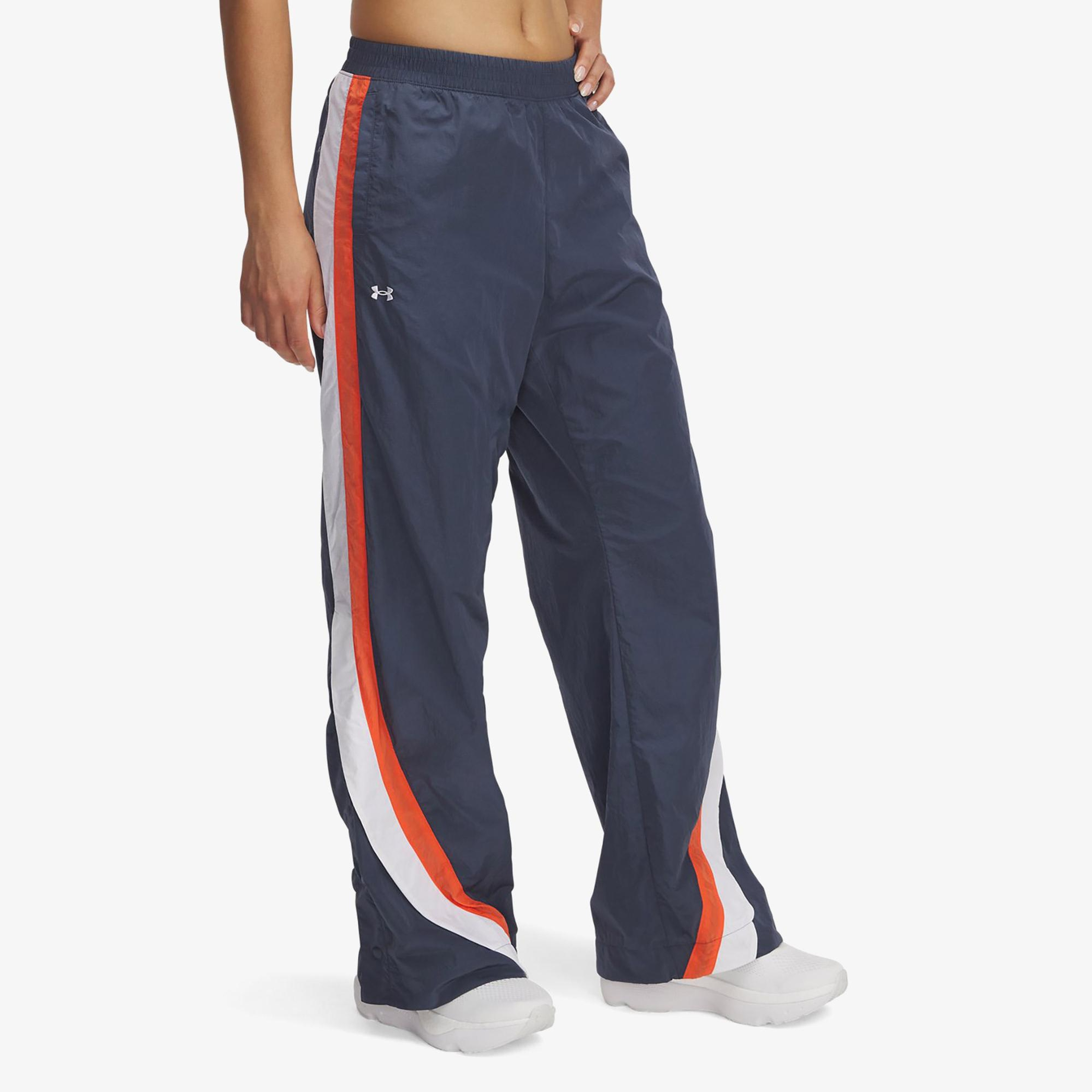 Under Armour Icon Crinkle Tear Away Kadın Mor Eşofman Altı