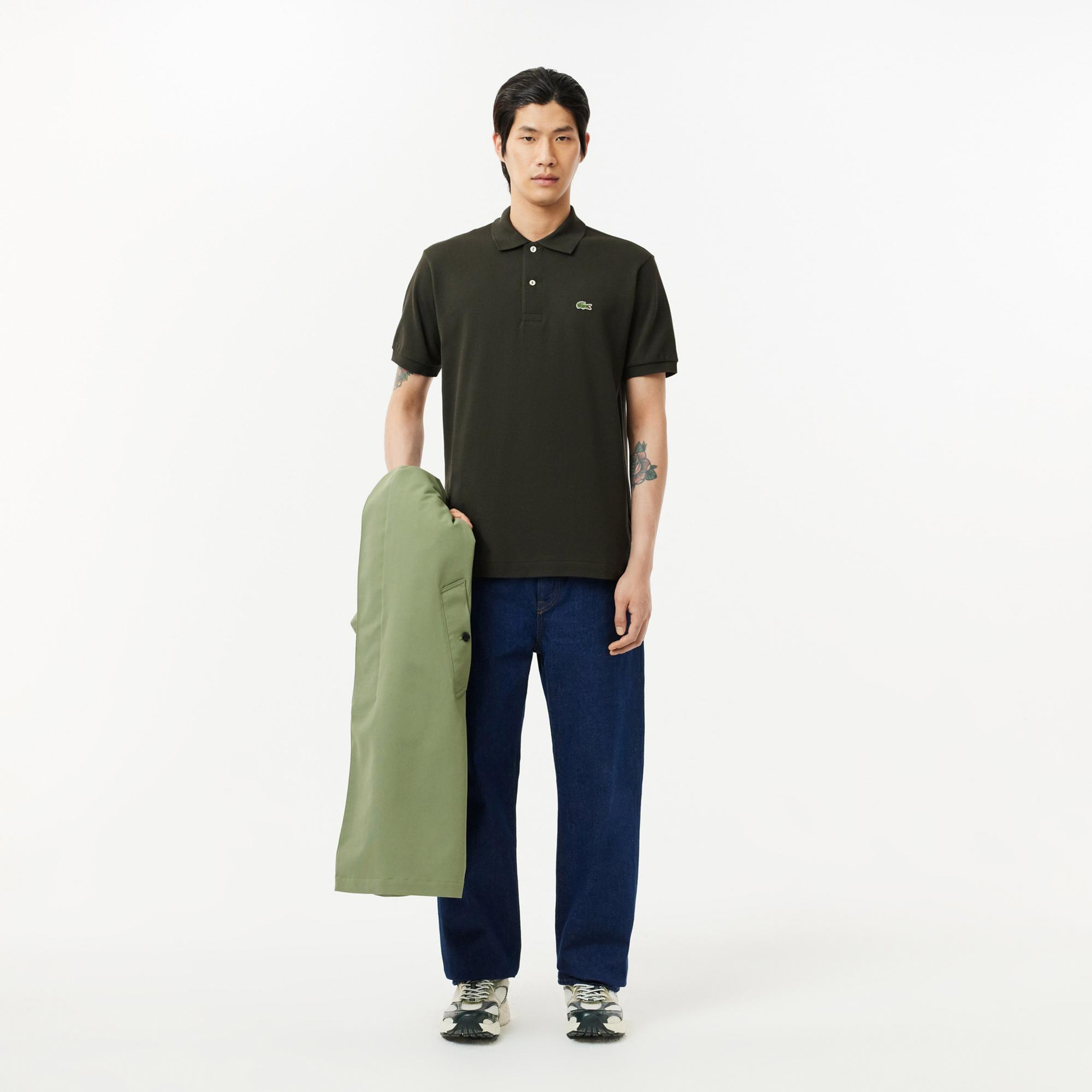 Lacoste L.12.12 Classic Fit Erkek Haki Polo