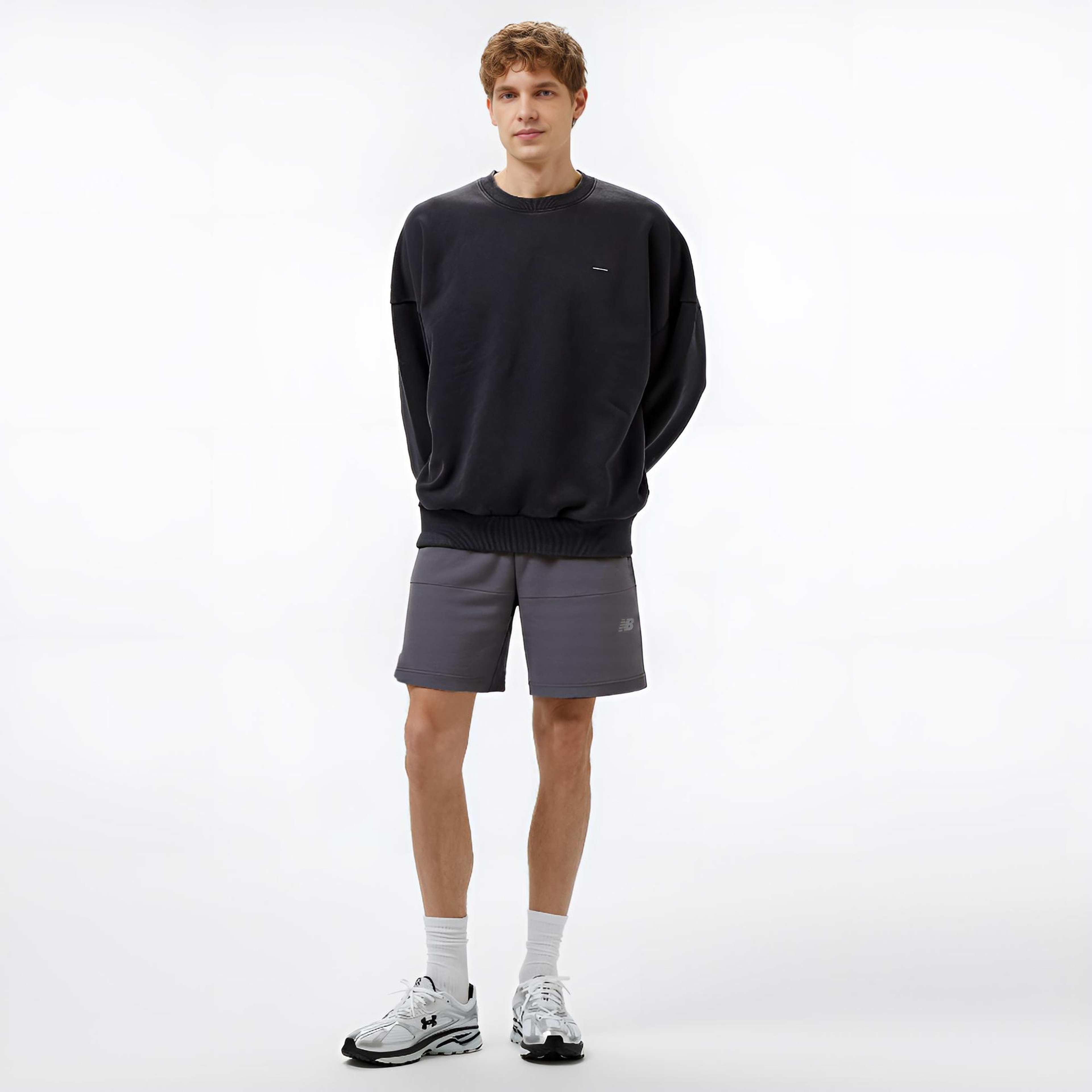 New Balance Lifestyle Erkek Gri Şort